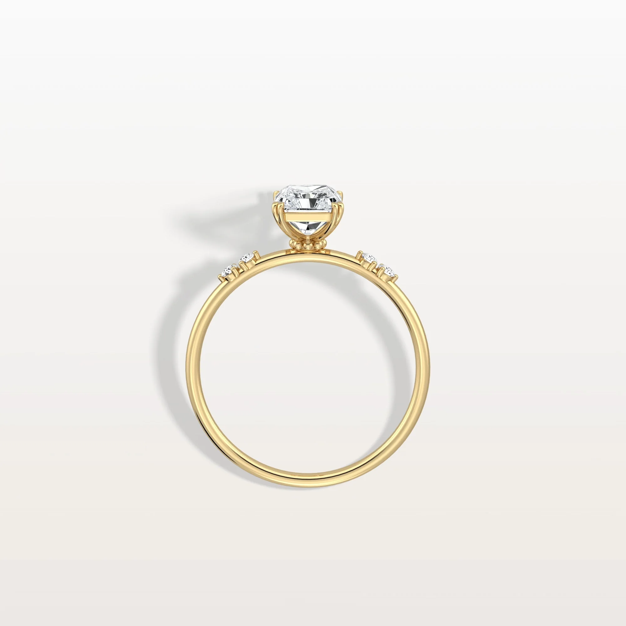 Amelie丨1CT Radiant Cut Lab Diamond Engagement Ring in 14K Solid Gold/Platinum - Image 5