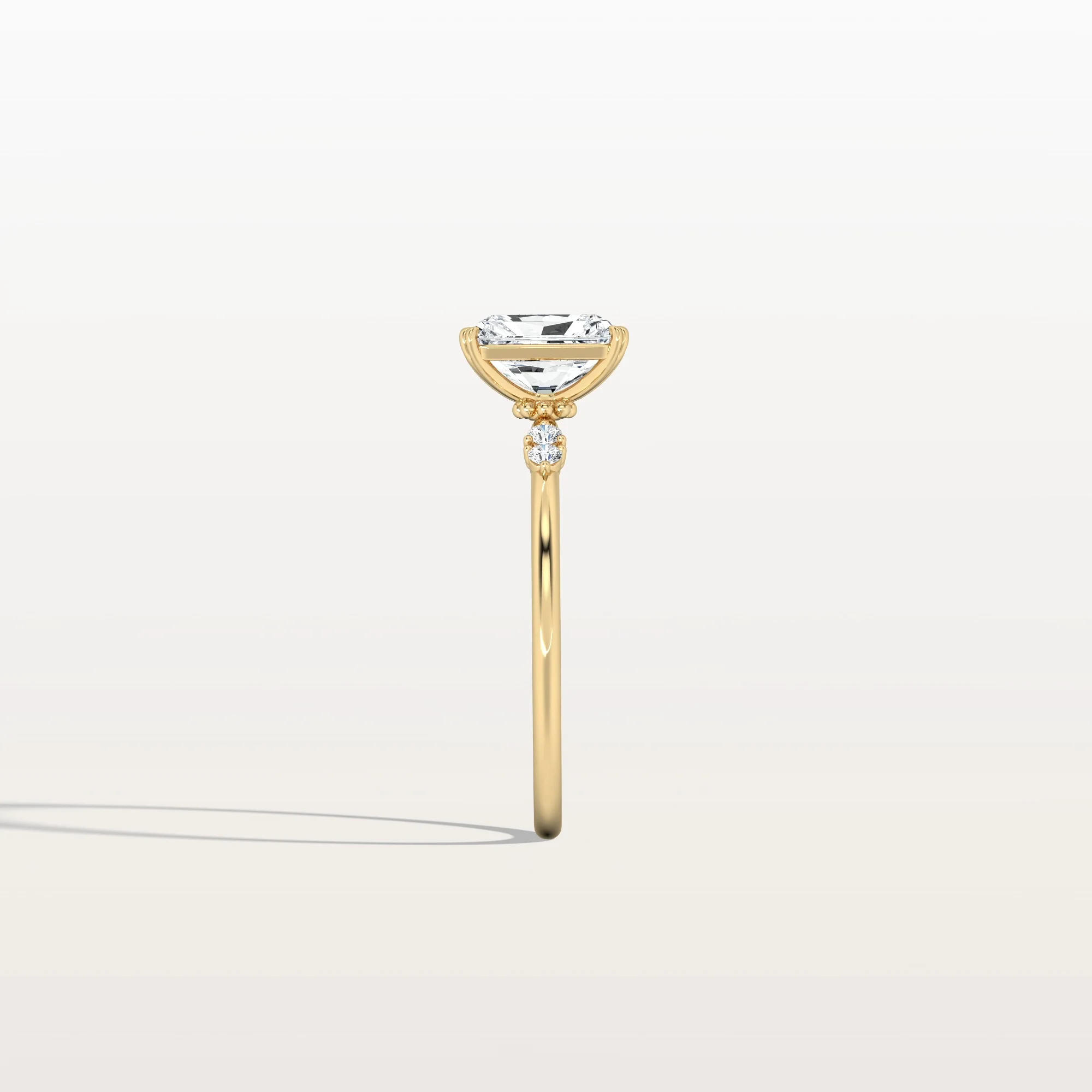 Amelie丨1CT Radiant Cut Lab Diamond Engagement Ring in 14K Solid Gold/Platinum - Image 7