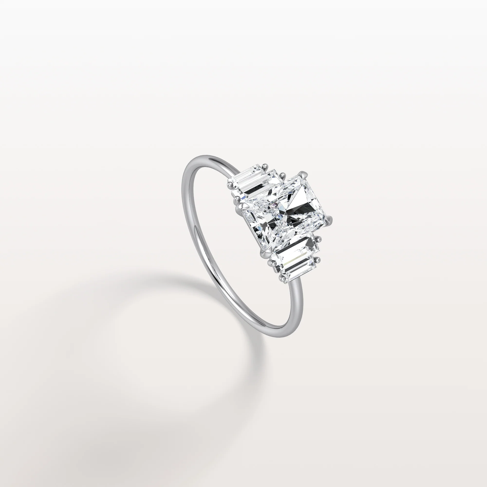 Bella丨1CT Radiant Lab Diamond Engagement Ring In 14K Solid Gold/Platinum - Image 13
