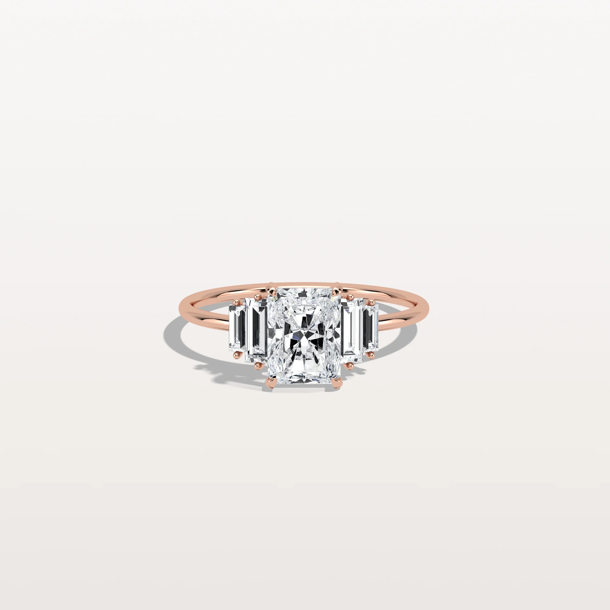 Bella丨1CT Radiant Lab Diamond Engagement Ring In 14K Solid Gold/Platinum - Image 18
