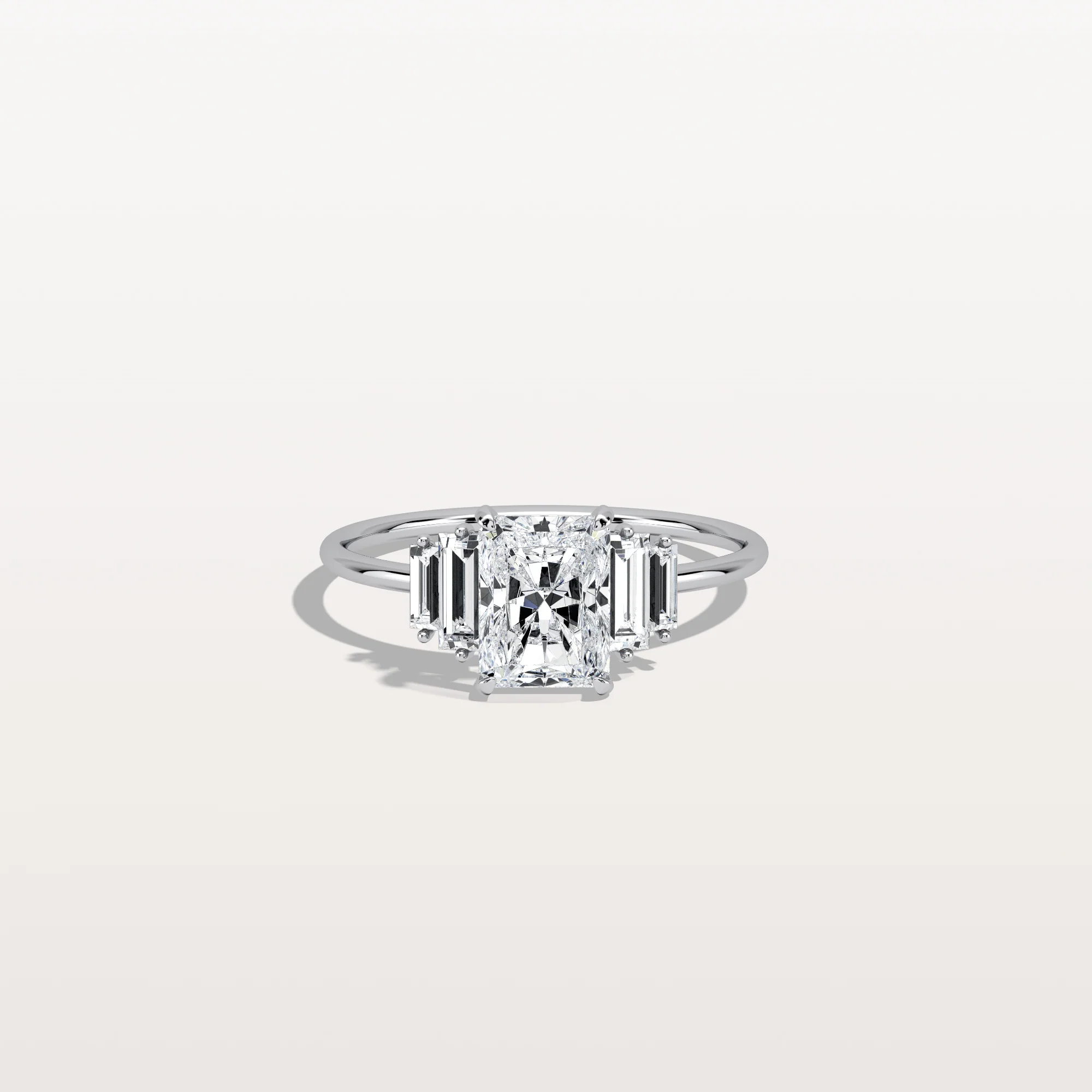 Bella丨1CT Radiant Lab Diamond Engagement Ring In 14K Solid Gold/Platinum - Image 26
