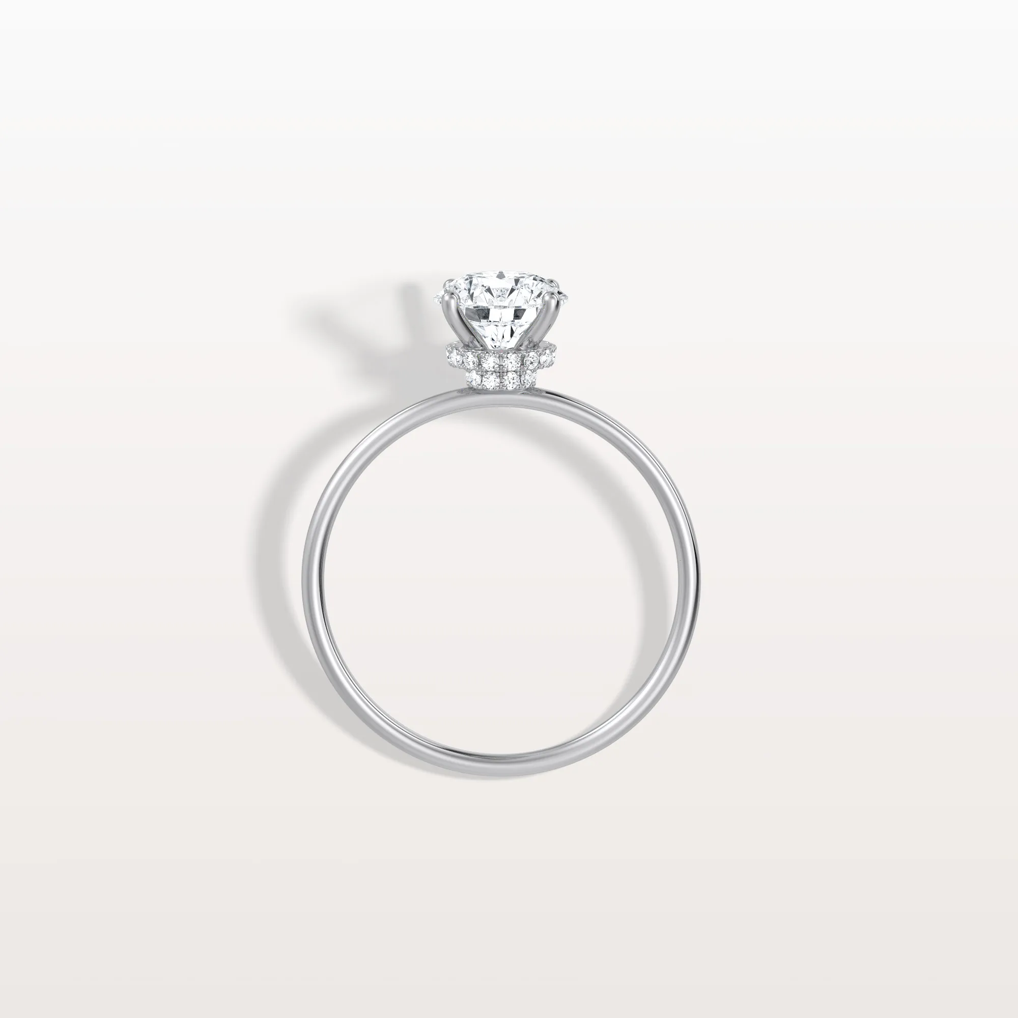 Talia丨1CT Round Lab Grown Diamond Double Hidden Halo Ring - Image 14
