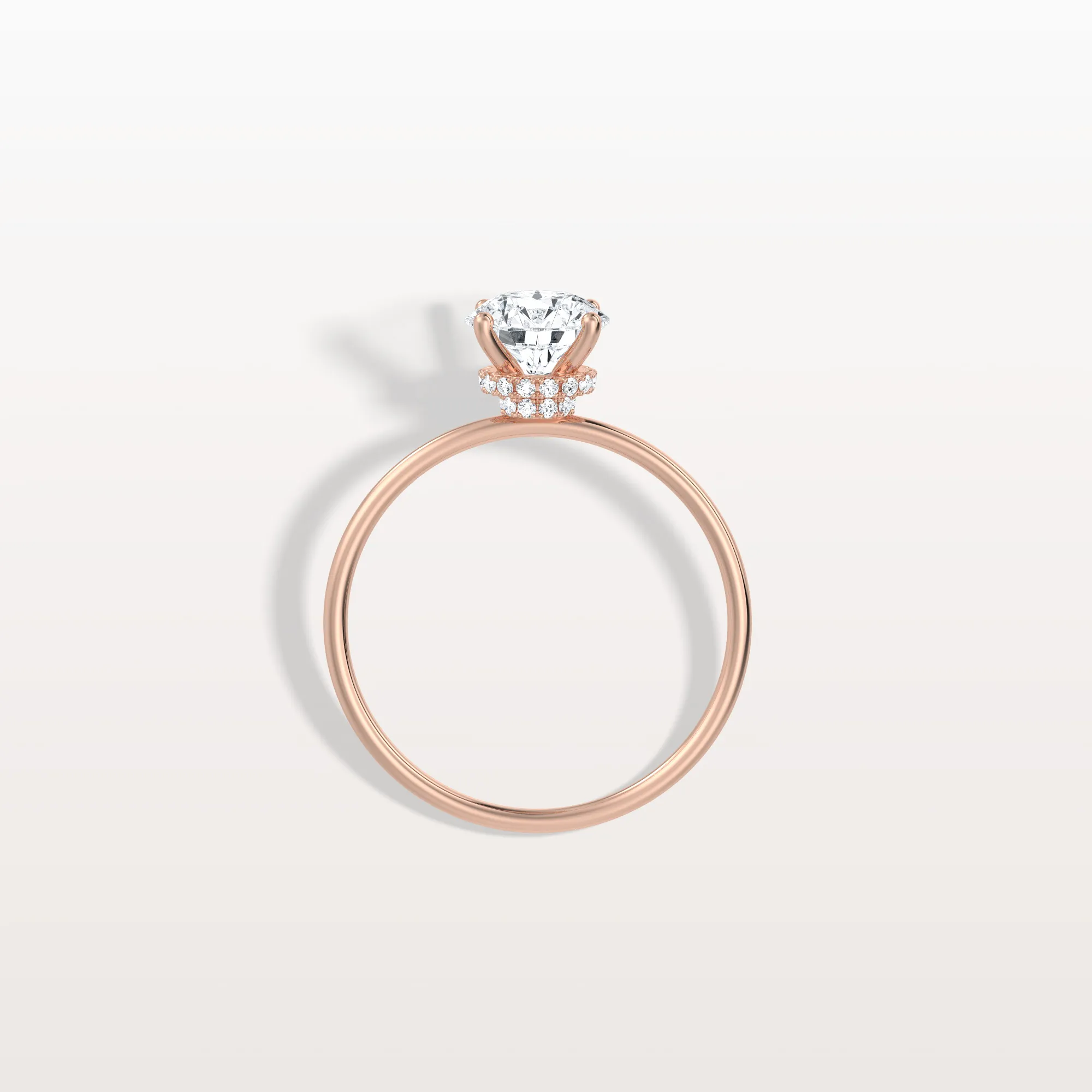 Talia丨1CT Round Lab Grown Diamond Double Hidden Halo Ring - Image 19