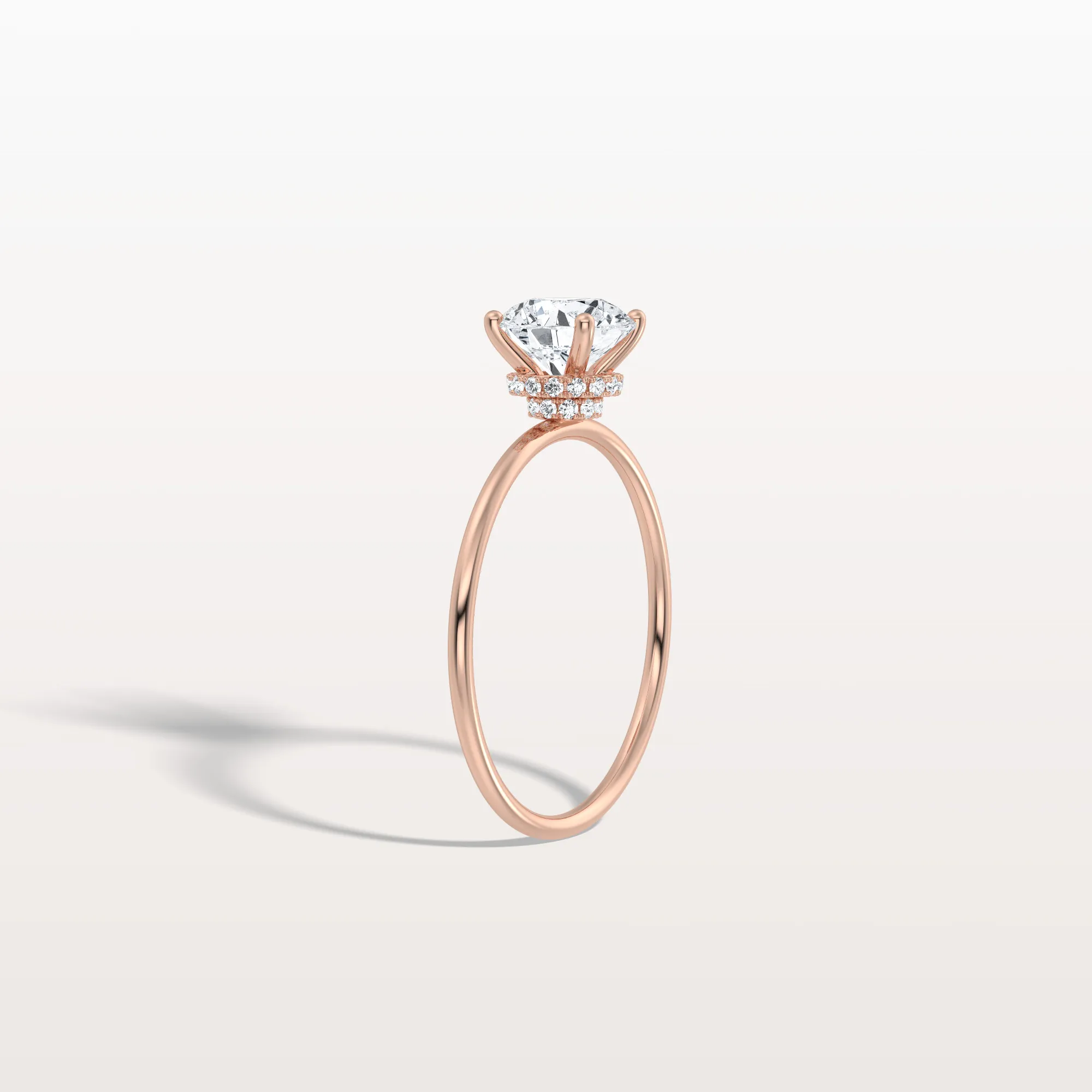 Talia丨1CT Round Lab Grown Diamond Double Hidden Halo Ring - Image 20