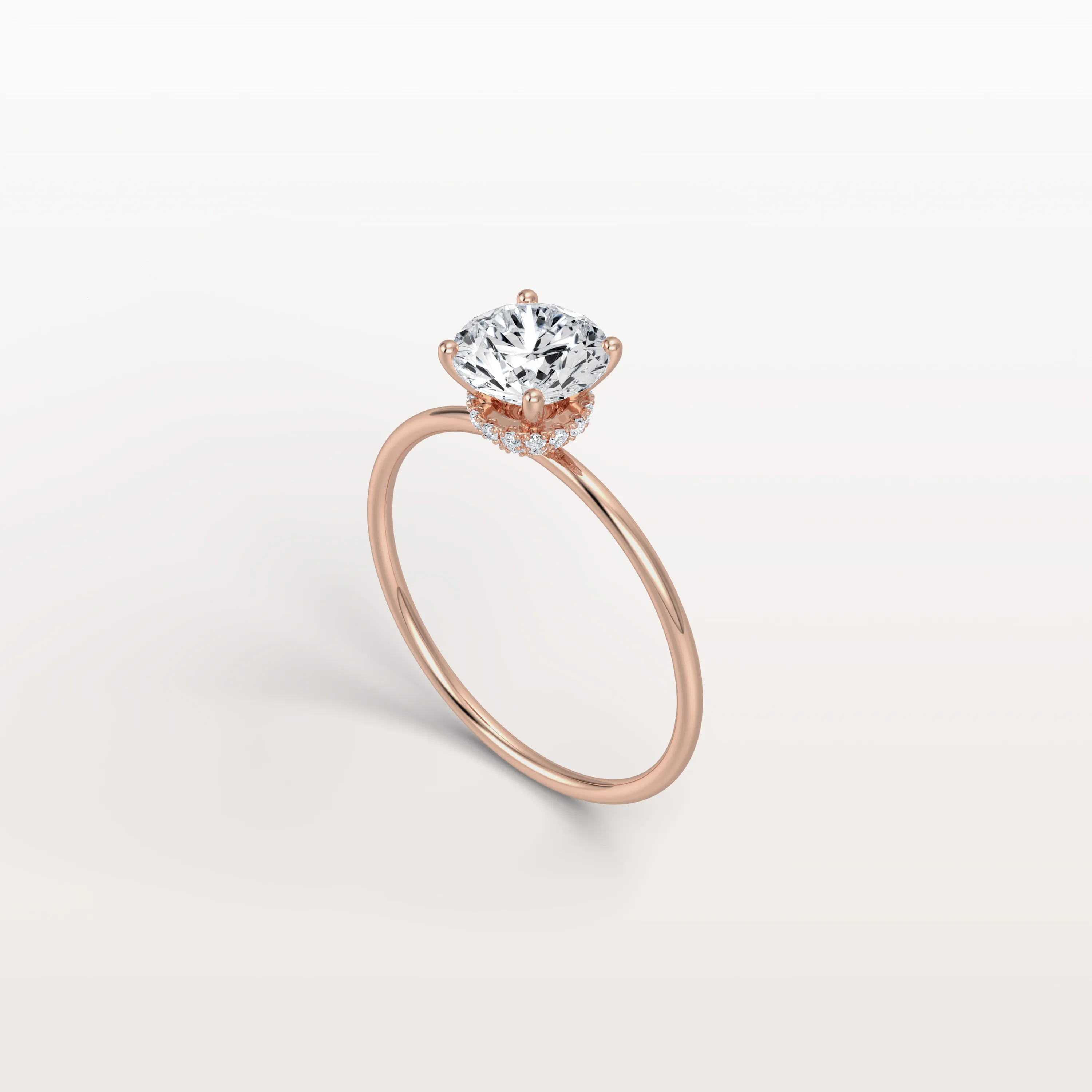 Talia丨1CT Round Lab Grown Diamond Double Hidden Halo Ring - Image 21