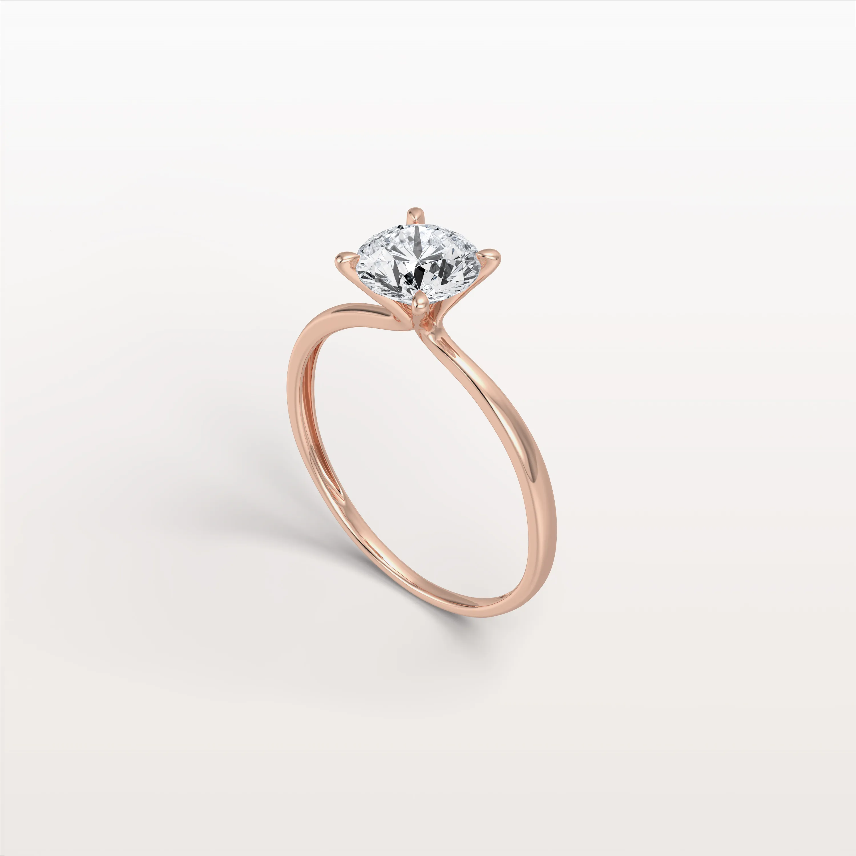 Aria丨1CT Round Lab Grown Diamond Ring In 14K Gold - Image 10
