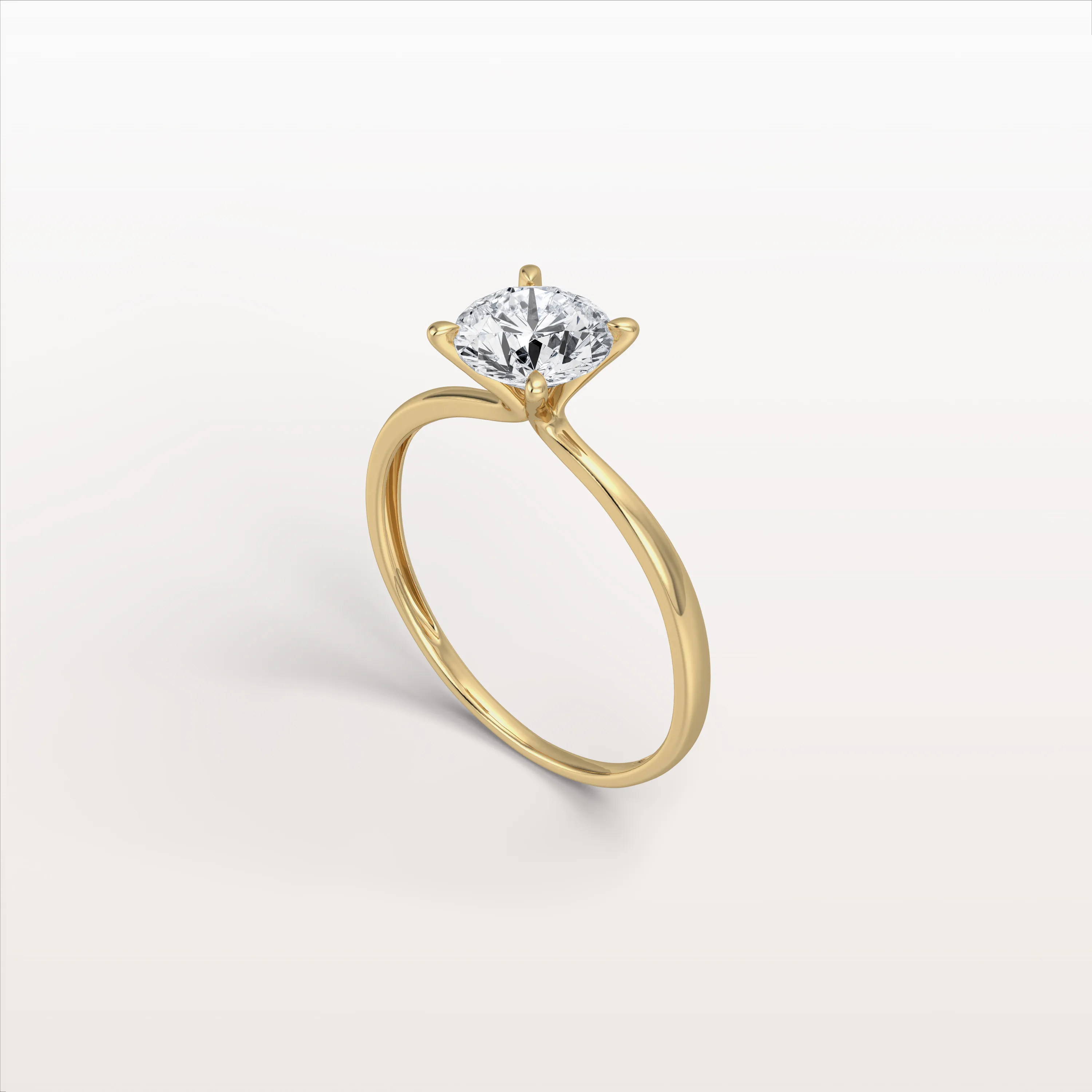 Aria丨1CT Round Lab Grown Diamond Ring In 14K Gold - Image 15
