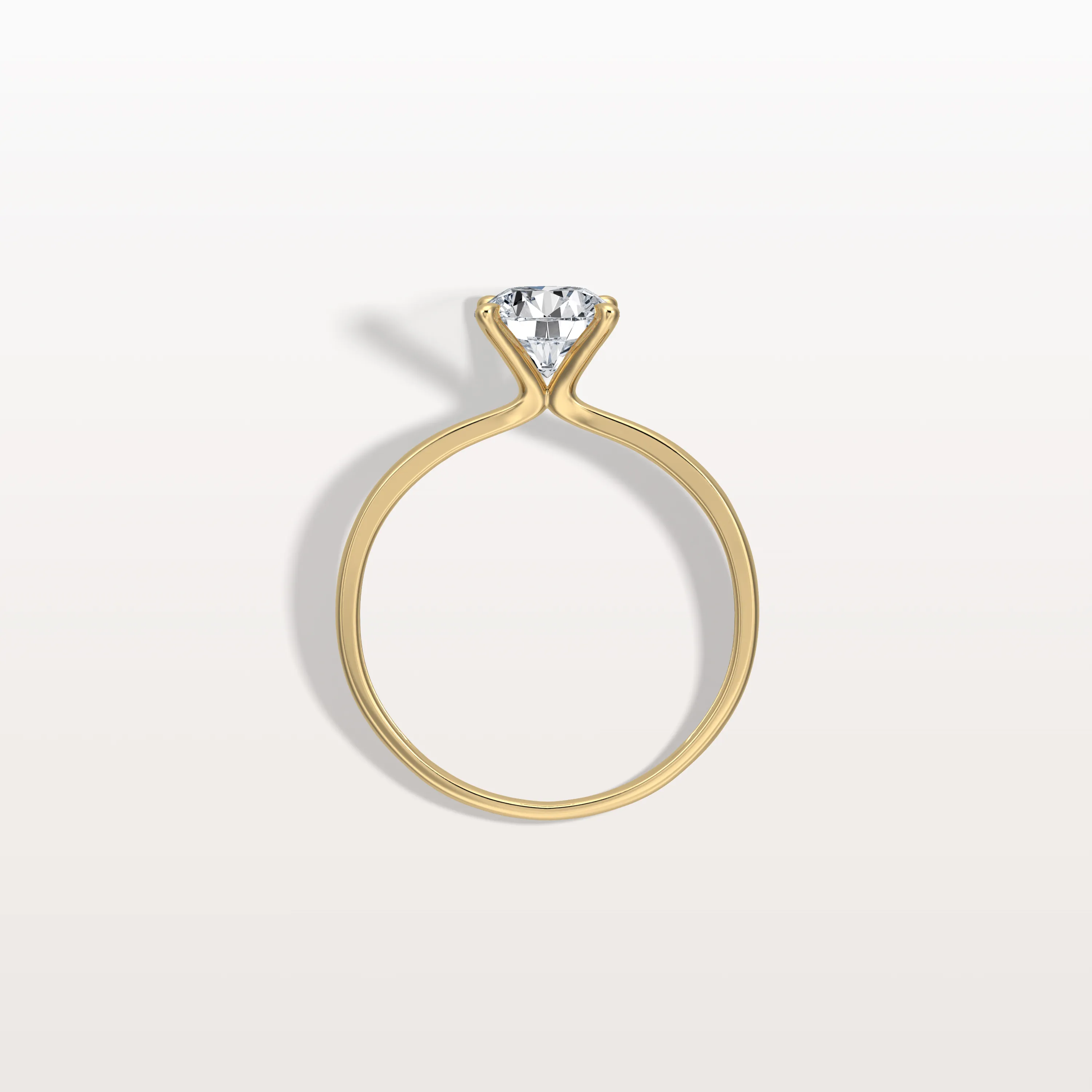Aria丨1CT Round Lab Grown Diamond Ring In 14K Gold - Image 16