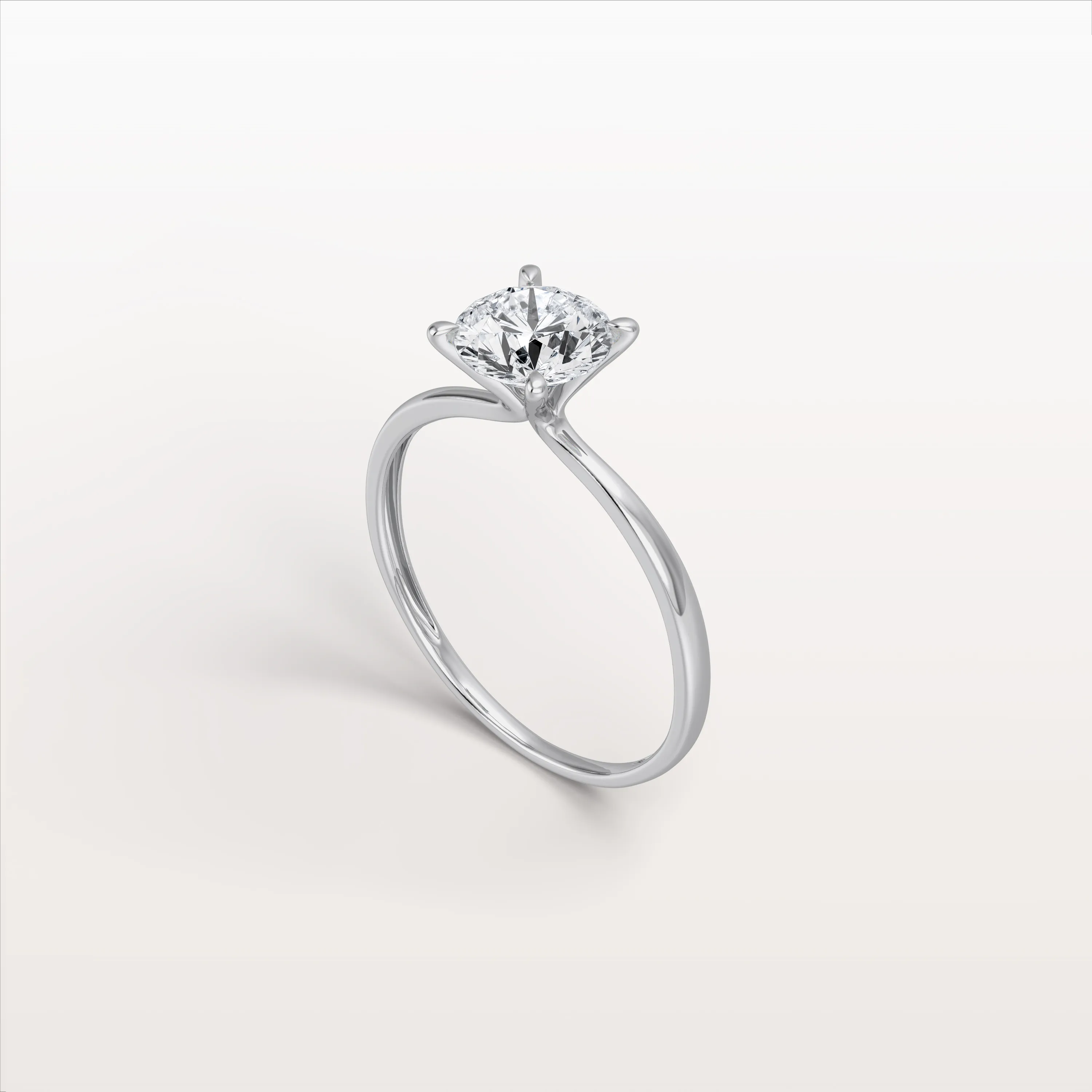 Aria丨1CT Round Lab Grown Diamond Ring In 14K Gold - Image 20