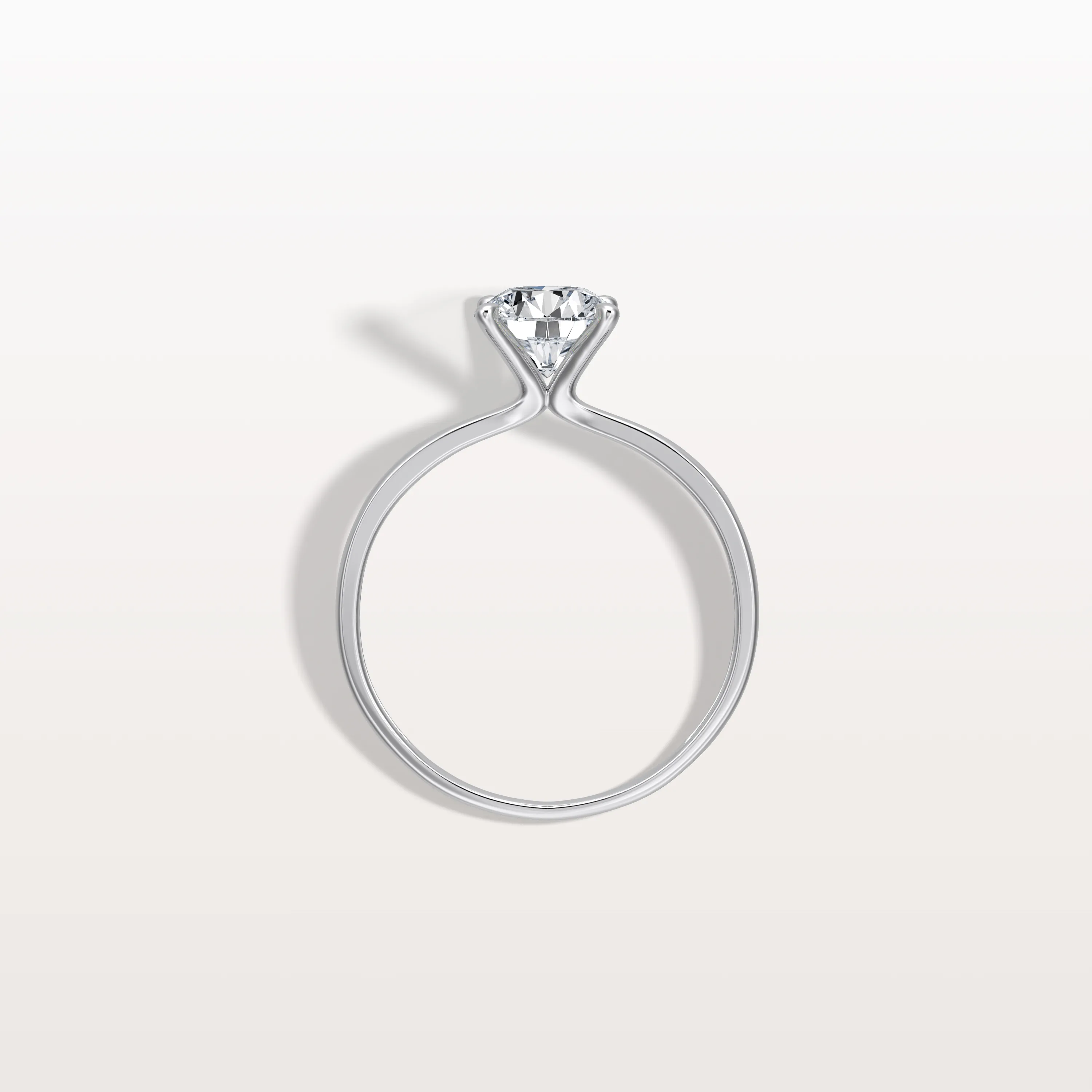 Aria丨1CT Round Lab Grown Diamond Ring In 14K Gold - Image 21