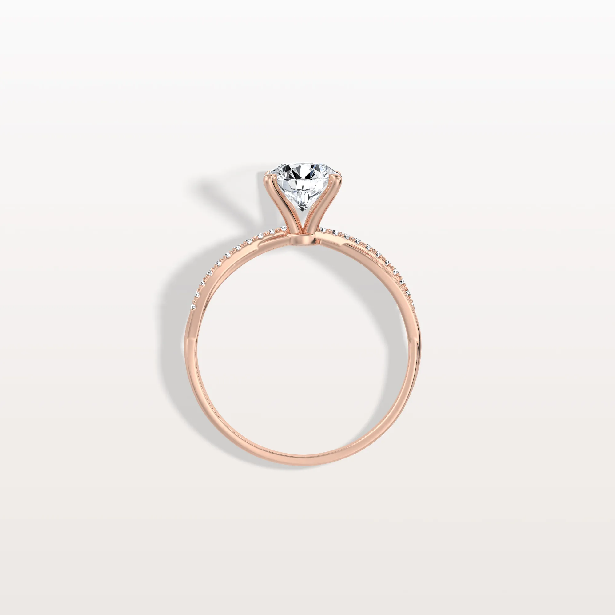 Alina丨1CT Twisted Engagement Ring with Round Lab Grown Diamond - Image 20