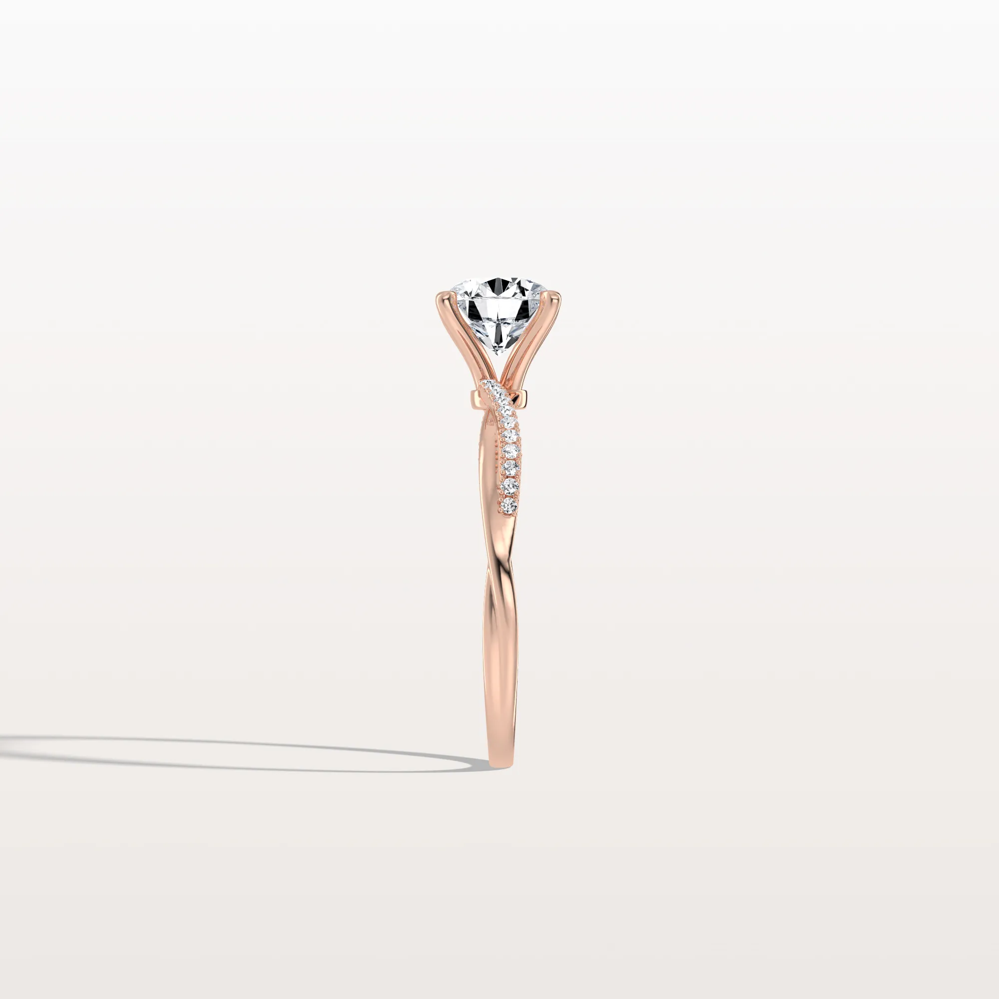 Alina丨1CT Twisted Engagement Ring with Round Lab Grown Diamond - Image 22