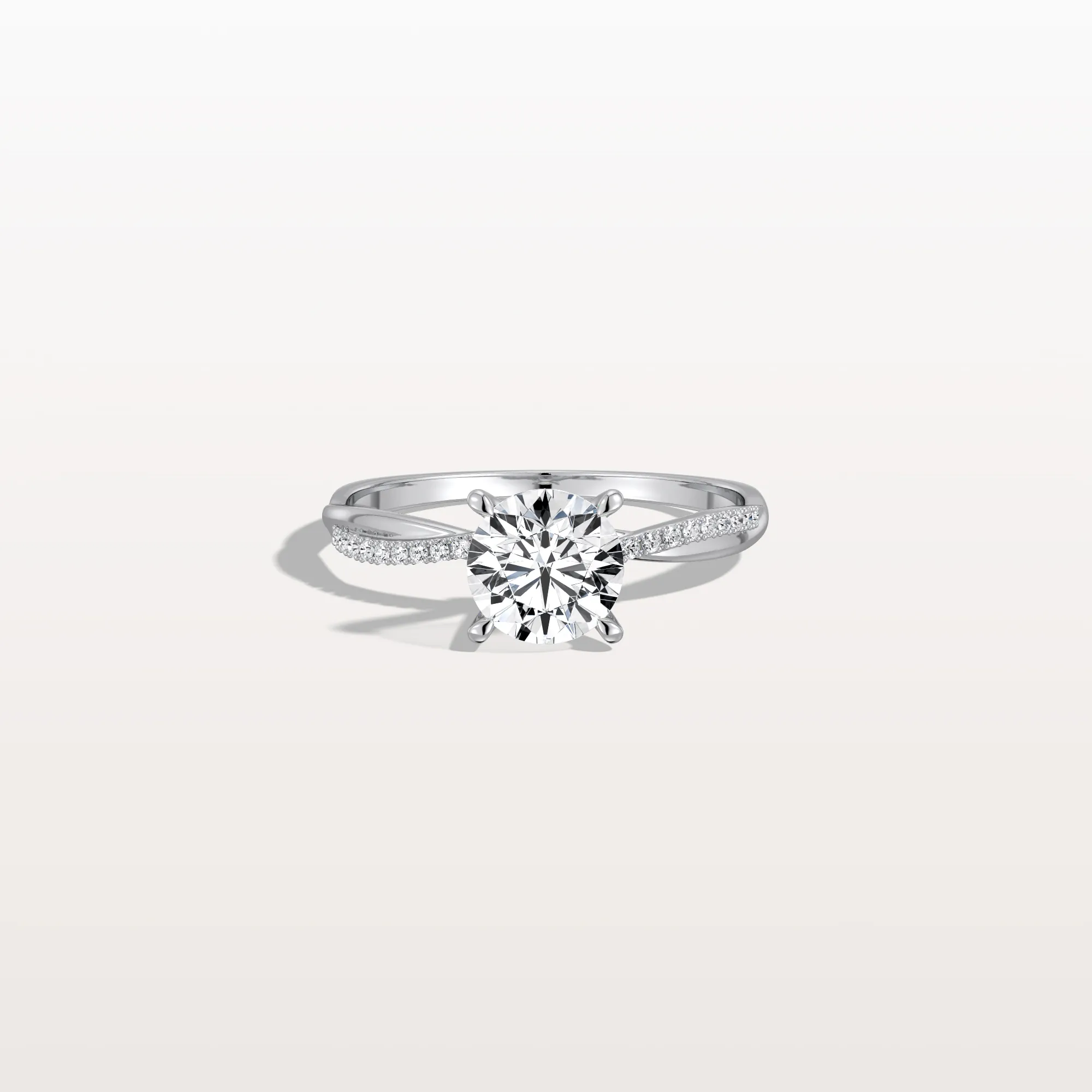 Alina丨1CT Twisted Engagement Ring with Round Lab Grown Diamond - Image 23