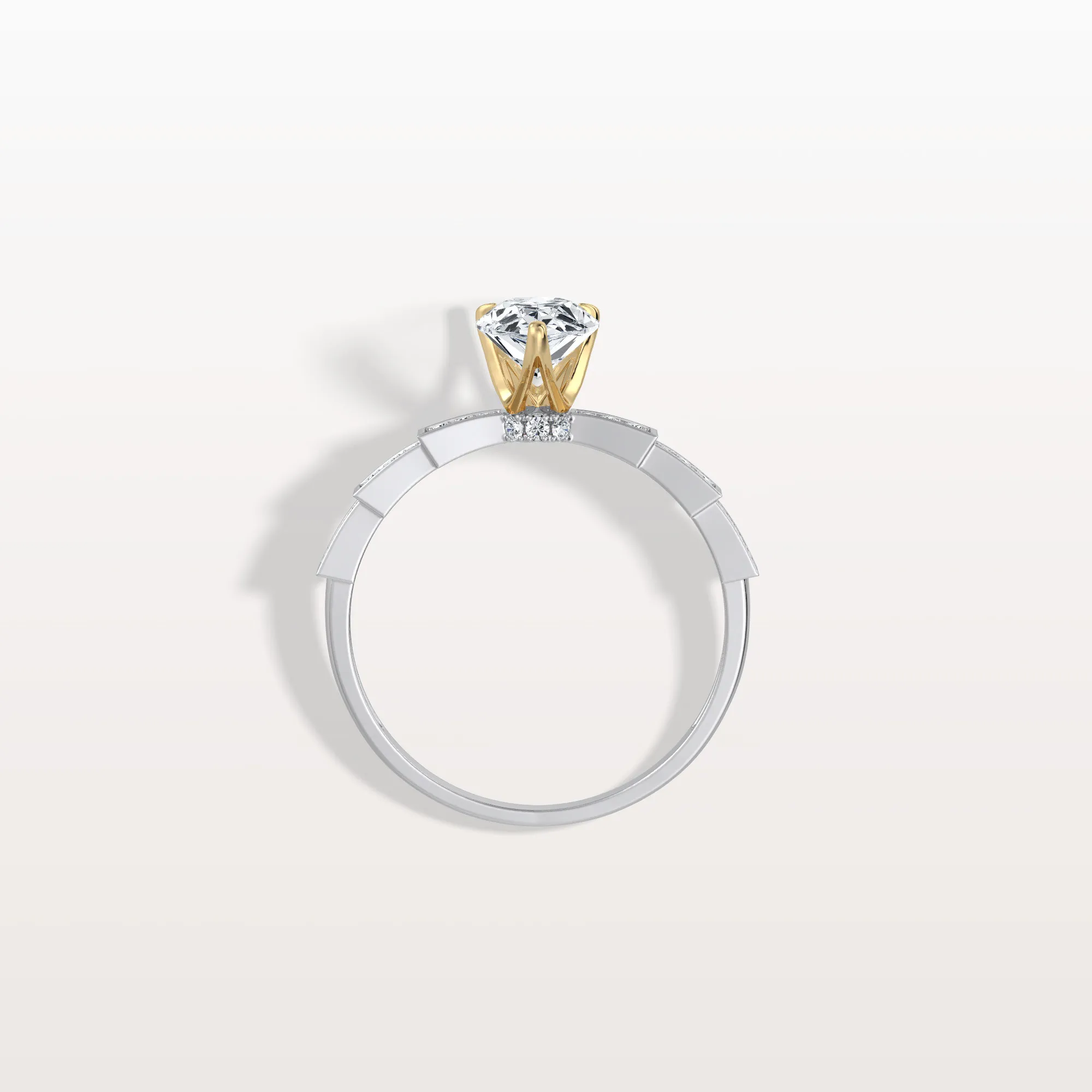 Celeste丨1CT Pear Cut Lab Diamond Hidden Halo Ring-Modern Style - Image 29