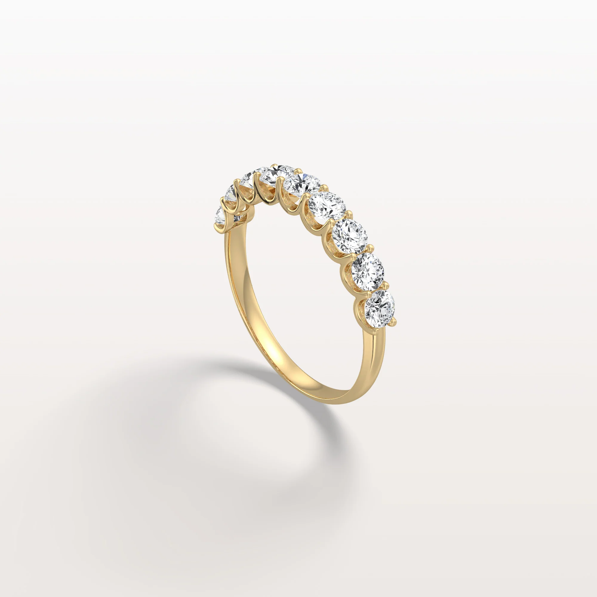 1CTW Lab-Grown Diamond Anniversary Ring in 925 Sterling Silver - Image 13