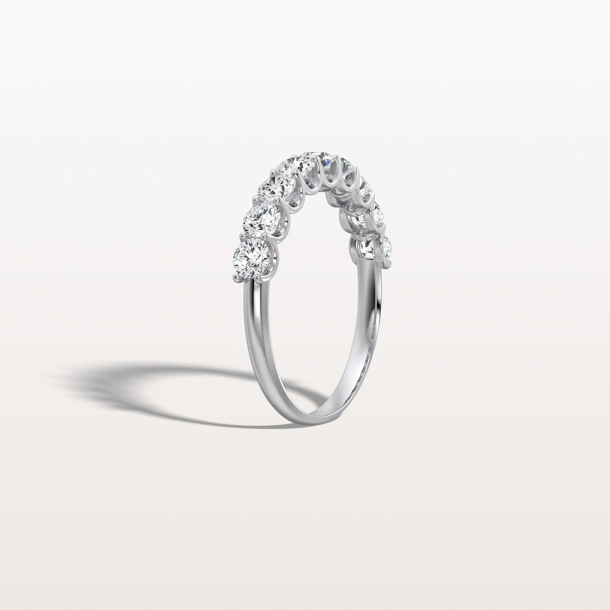 1CTW Lab-Grown Diamond Anniversary Ring in 925 Sterling Silver - Image 4