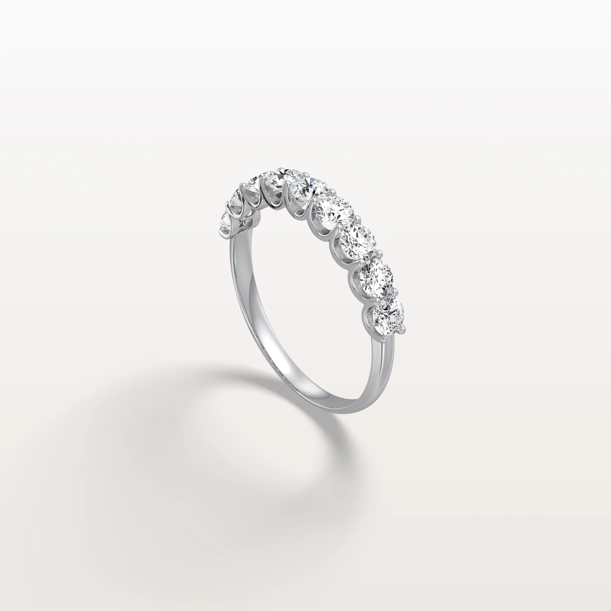 1CTW Lab-Grown Diamond Anniversary Ring in 925 Sterling Silver - Image 5