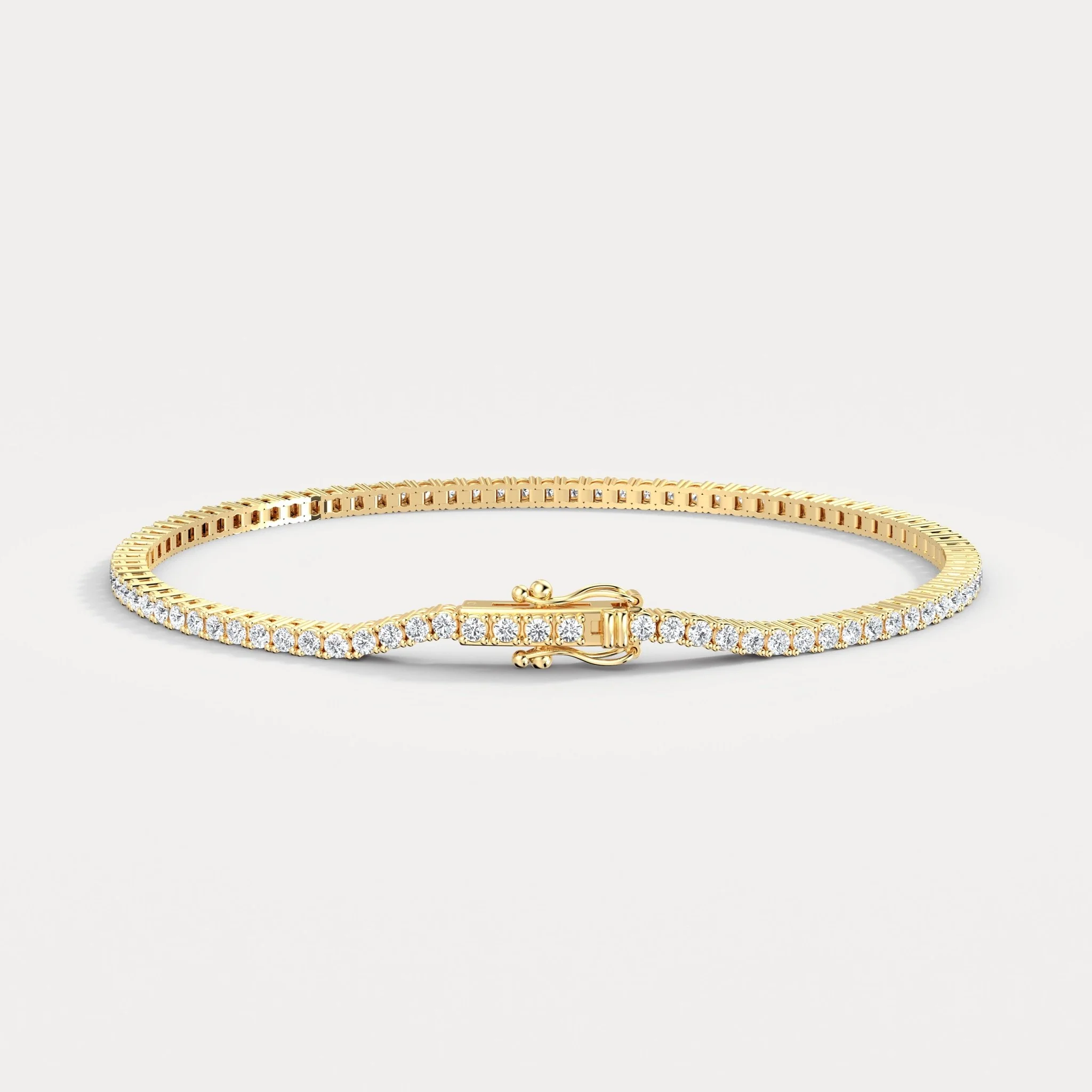 2 CTW Lab-Grown Diamond Tennis Bracelet in 14K Gold/Platinum – Classic & Timeless - Image 10