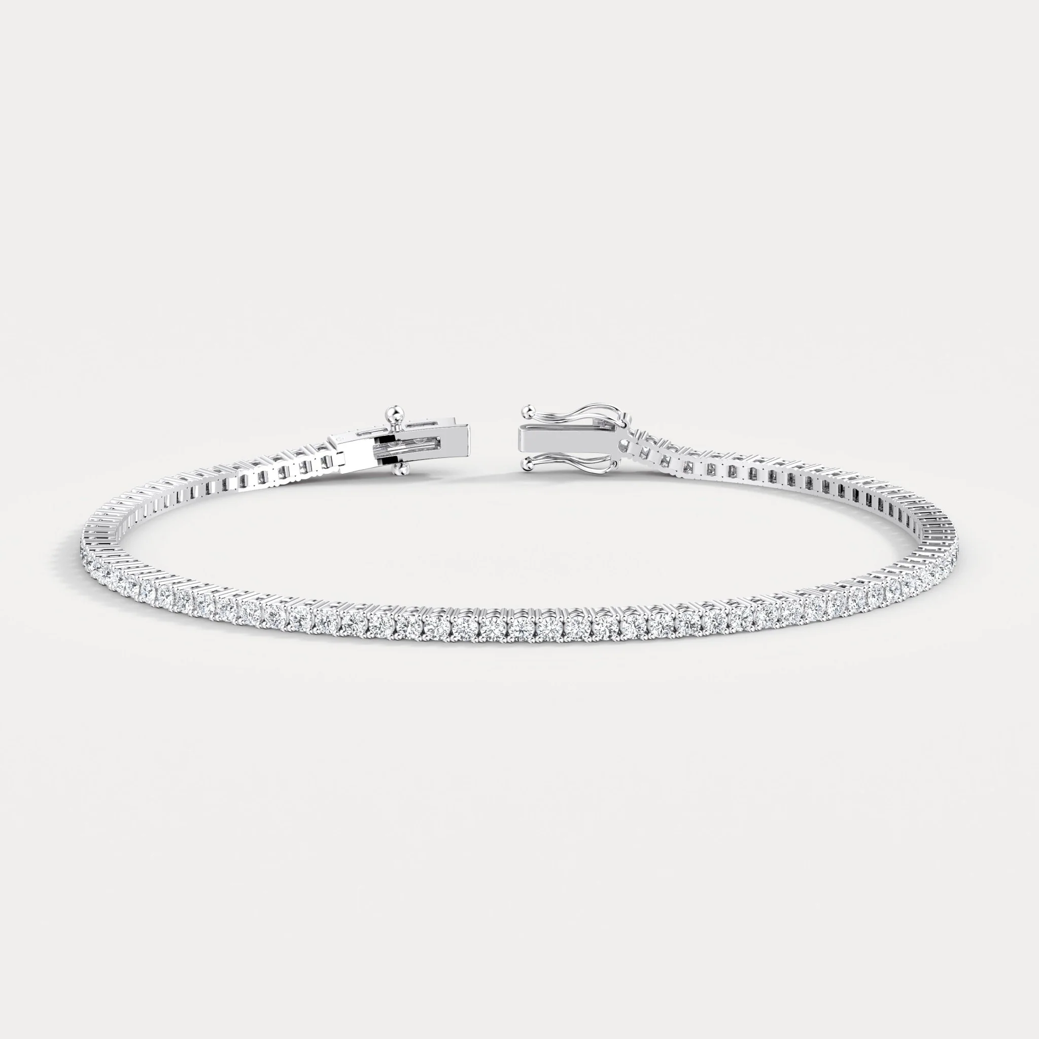 2 CTW Lab-Grown Diamond Tennis Bracelet in 14K Gold/Platinum – Classic & Timeless - Image 2