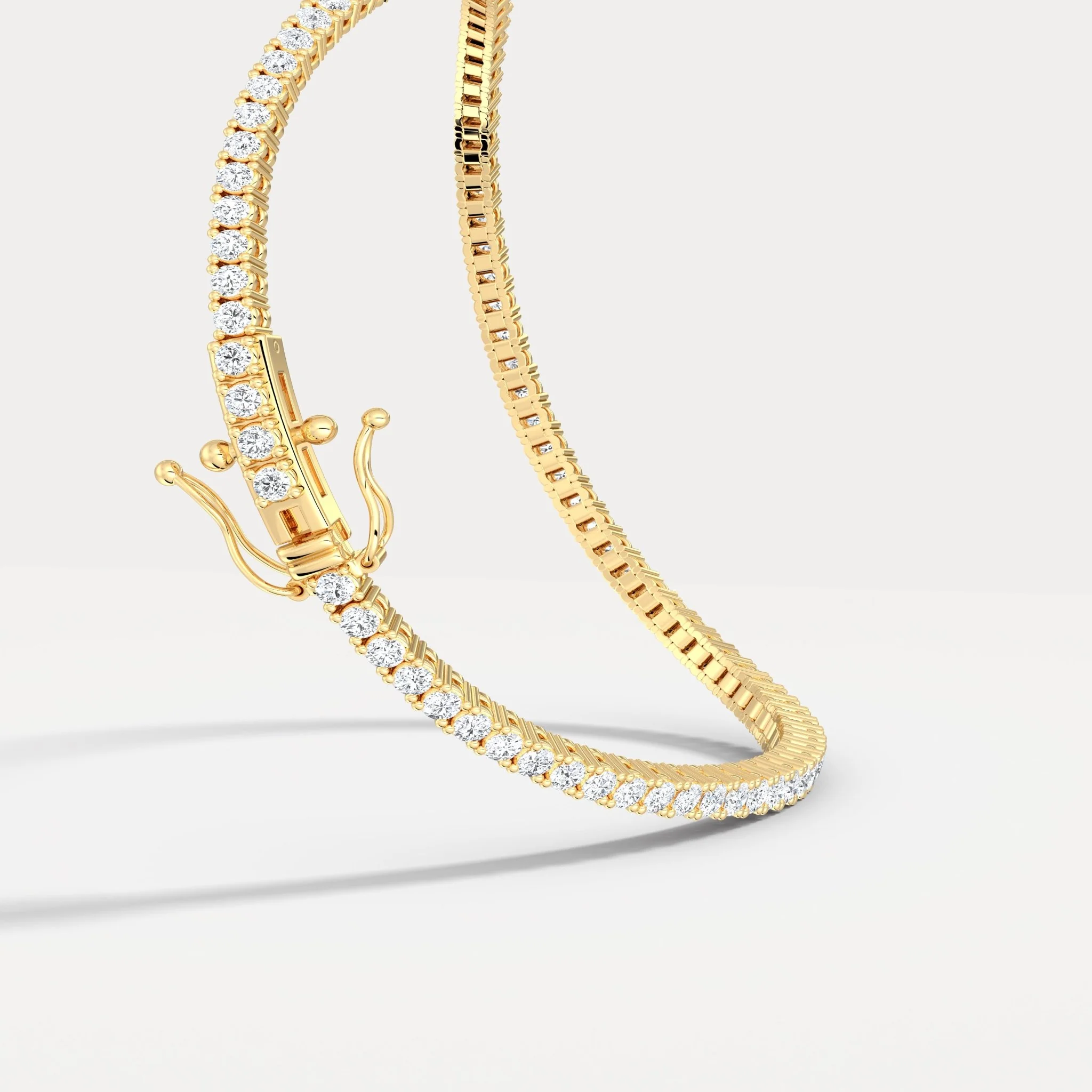 2 CTW Lab-Grown Diamond Tennis Bracelet in 14K Gold/Platinum – Classic & Timeless - Image 7