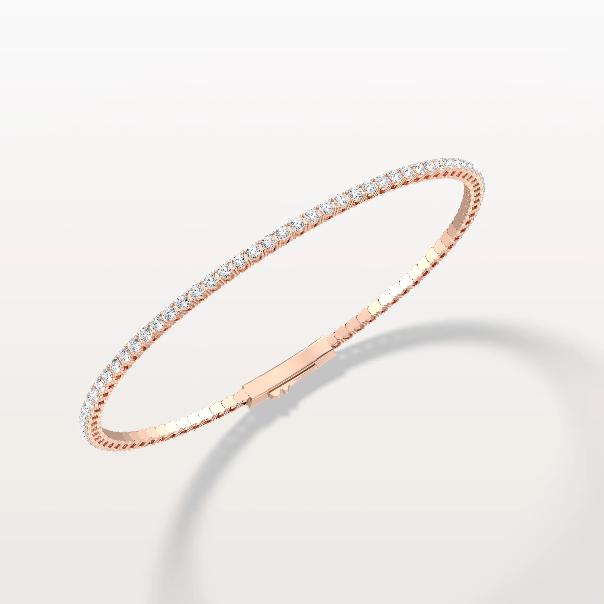 2.78CTW Lab Grown Diamond Flexible Bangle Bracelet - Image 16