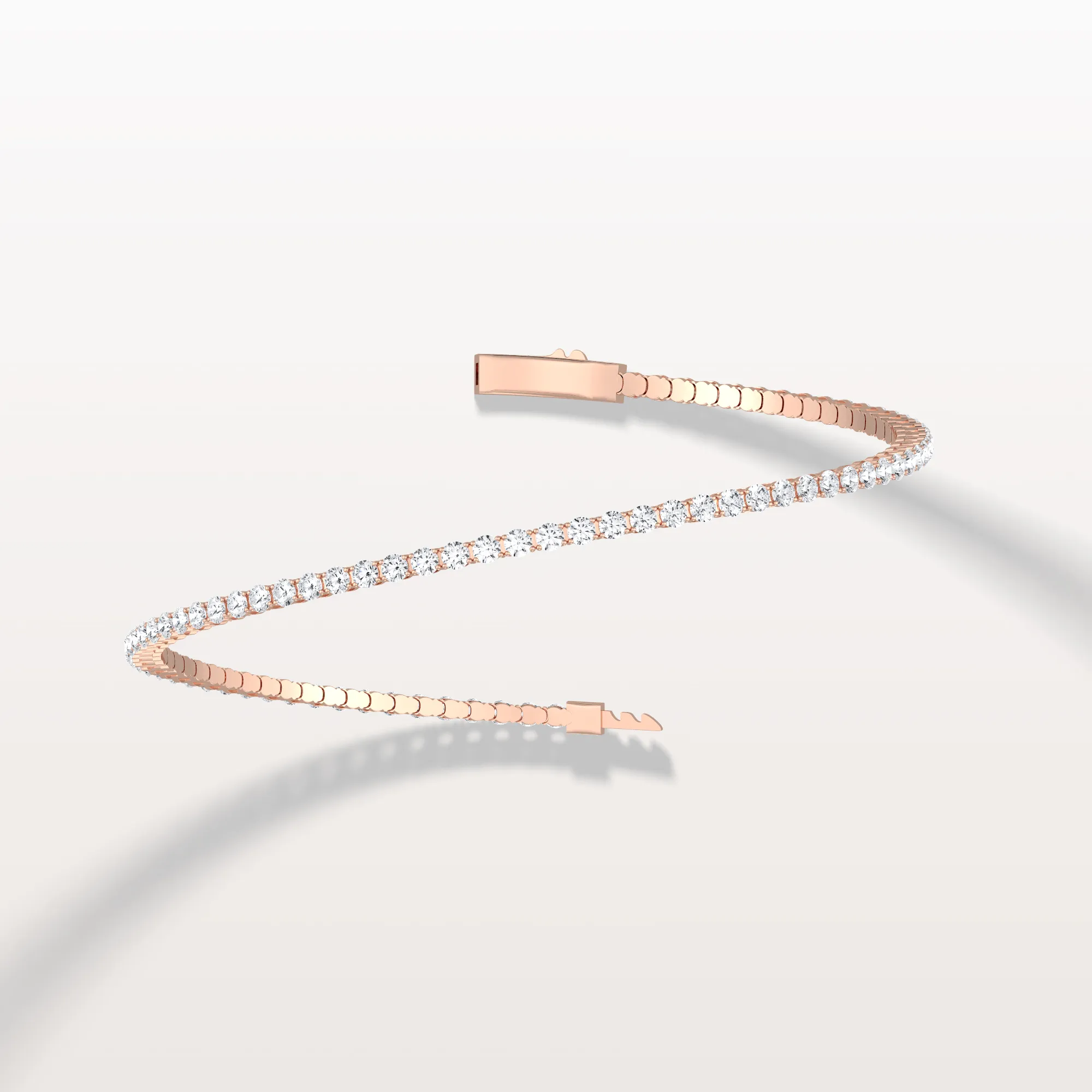 2.78CTW Lab Grown Diamond Flexible Bangle Bracelet - Image 20