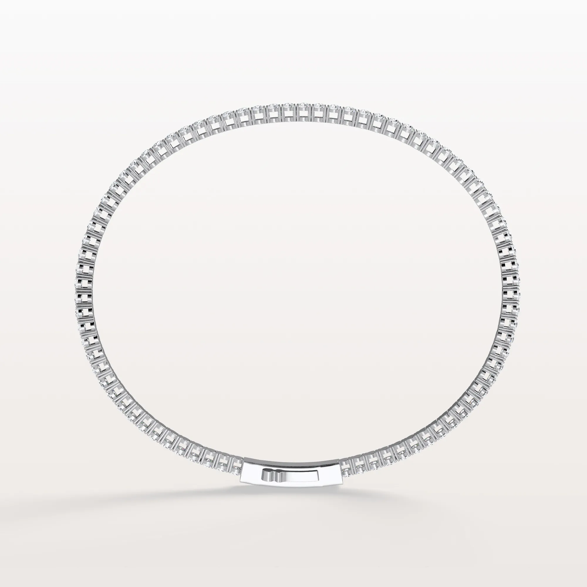 2.78CTW Lab Grown Diamond Flexible Bangle Bracelet - Image 5