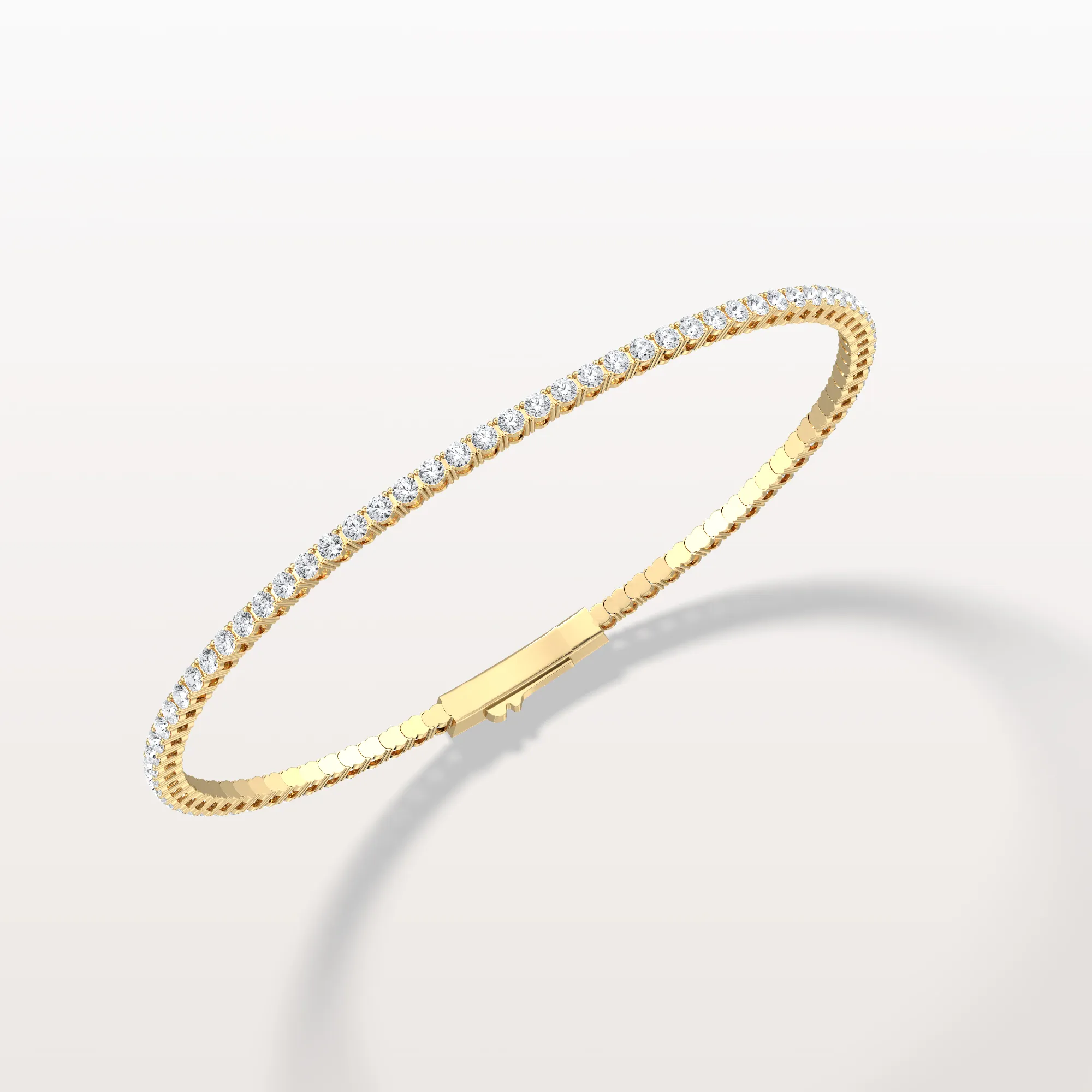 2.78CTW Lab Grown Diamond Flexible Bangle Bracelet - Image 9