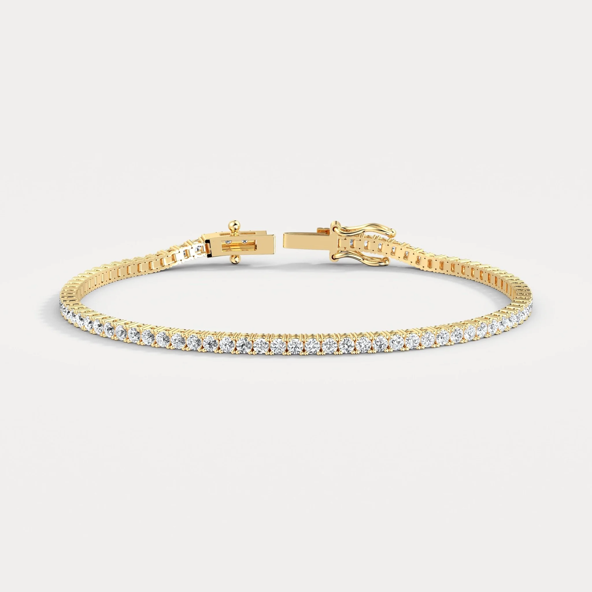 3 CTW Lab-Grown Diamond Tennis Bracelet in 14K Gold/Platinum – Classic & Timeless - Image 10