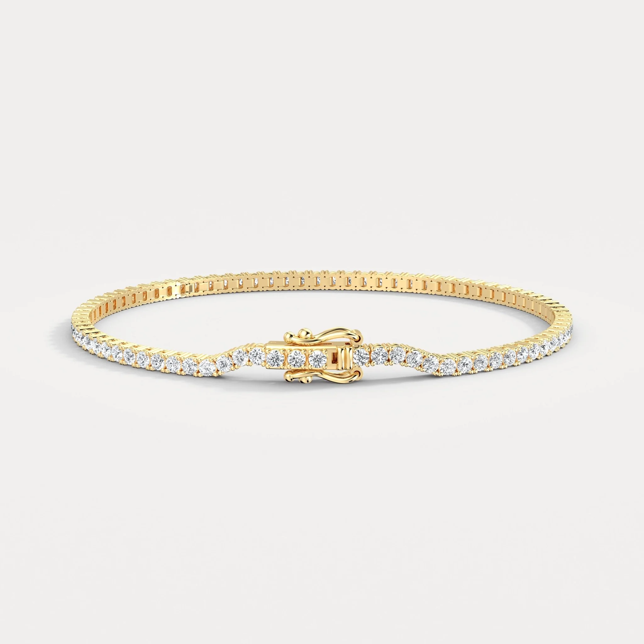 3 CTW Lab-Grown Diamond Tennis Bracelet in 14K Gold/Platinum – Classic & Timeless - Image 11