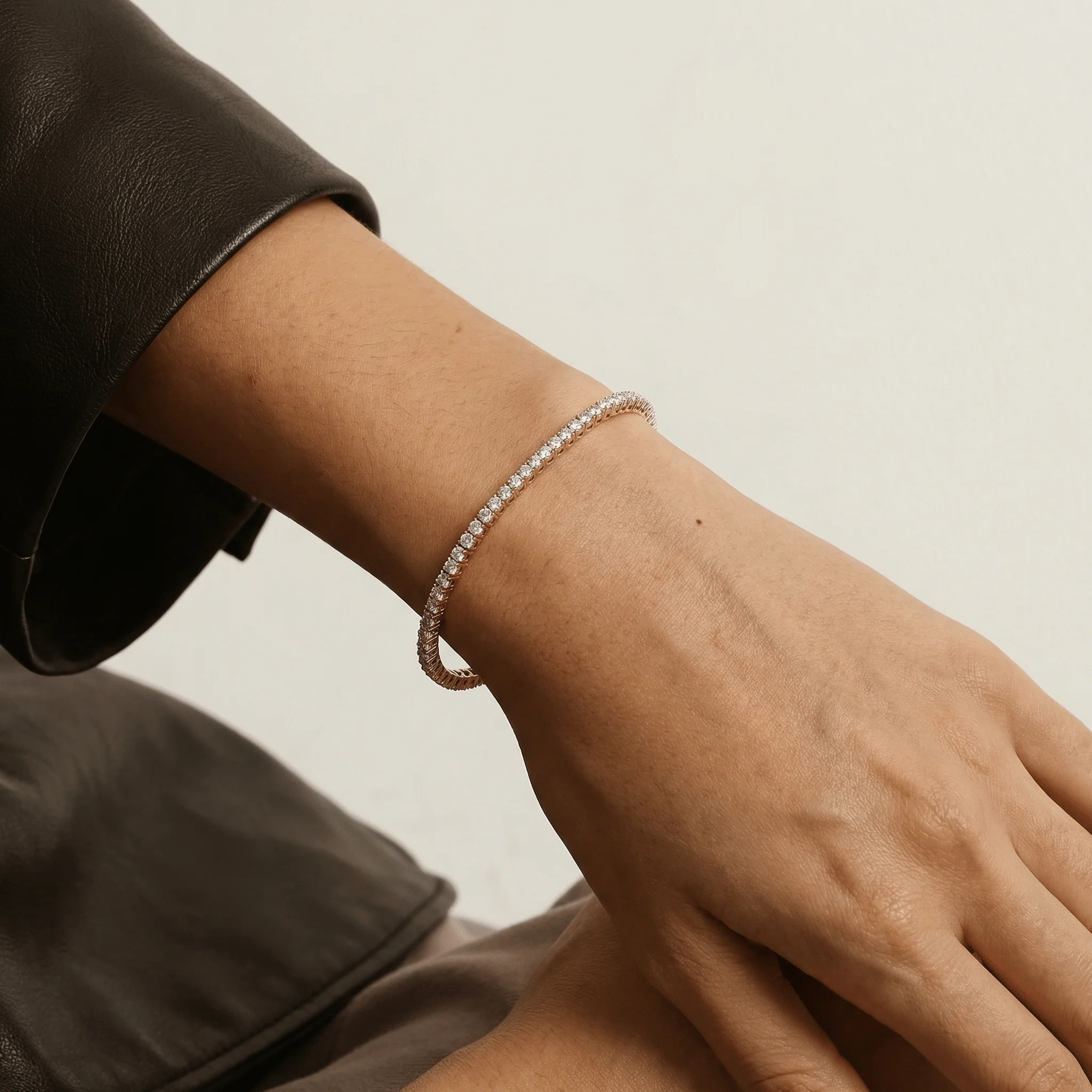 3 CTW Lab-Grown Diamond Tennis Bracelet in 14K Gold/Platinum – Classic & Timeless - Image 14