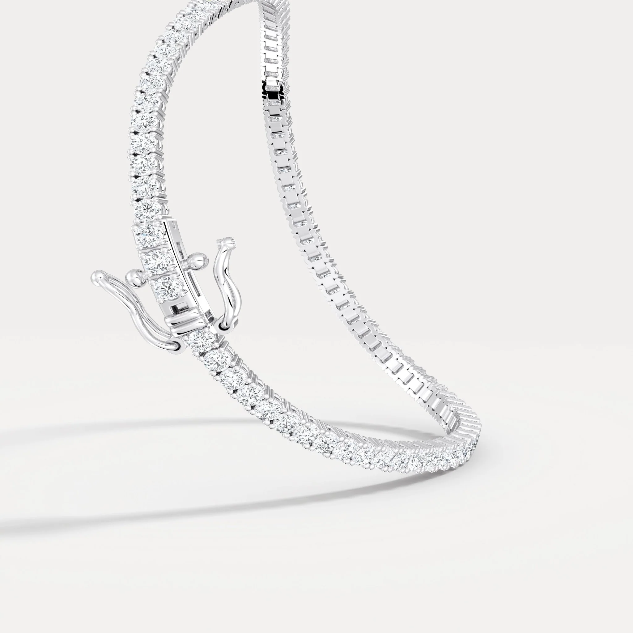 3 CTW Lab-Grown Diamond Tennis Bracelet in 14K Gold/Platinum – Classic & Timeless - Image 18