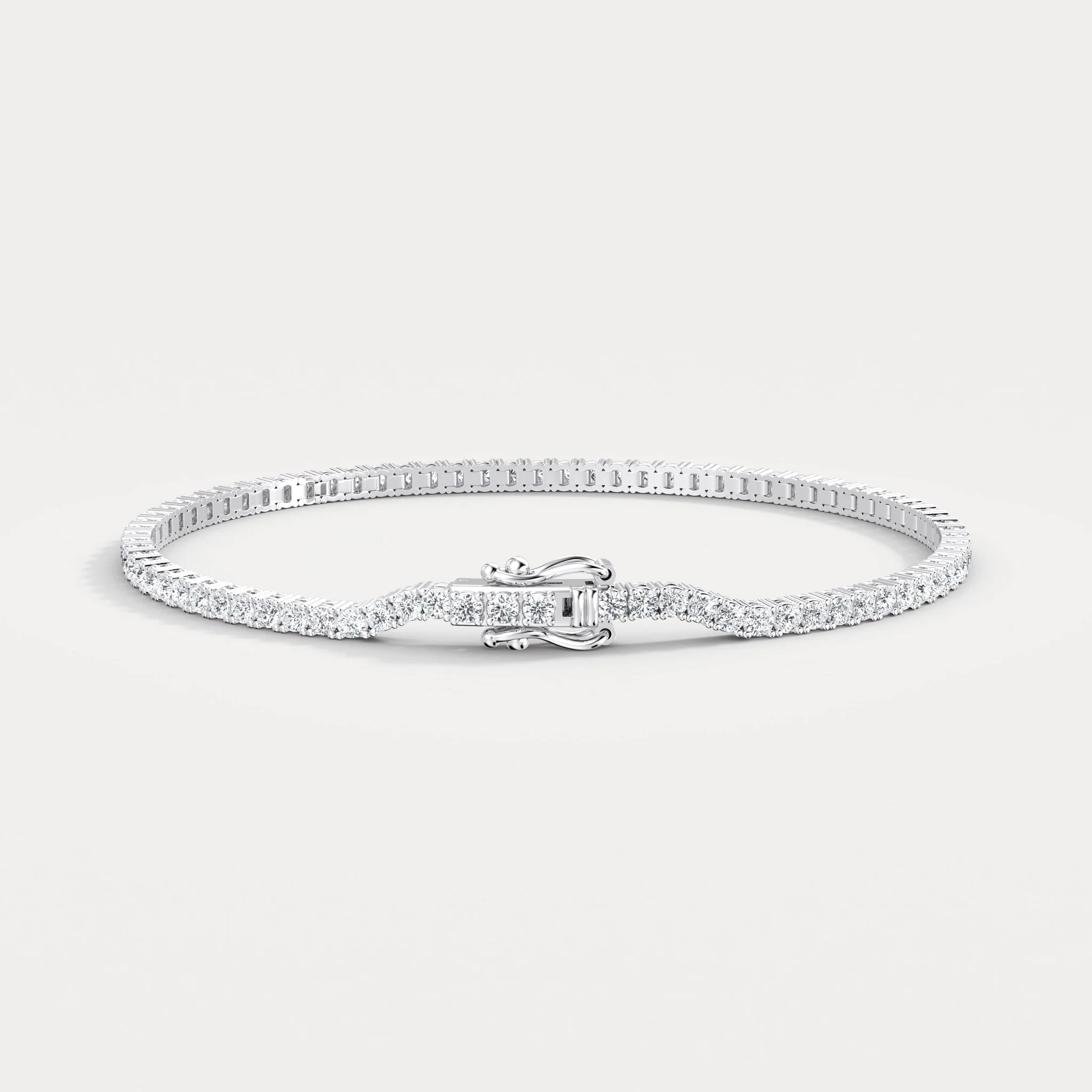 3 CTW Lab-Grown Diamond Tennis Bracelet in 14K Gold/Platinum – Classic & Timeless - Image 21