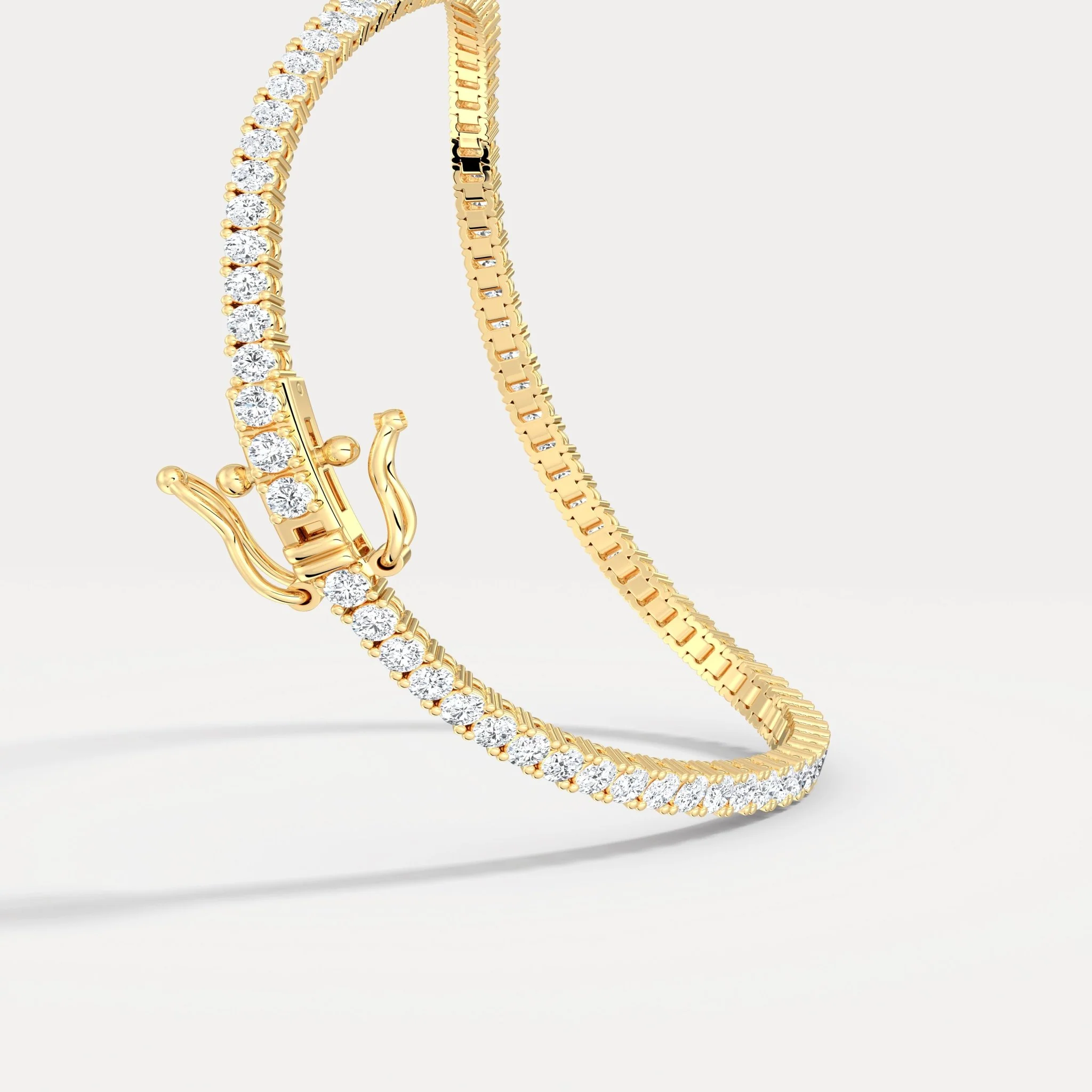 3 CTW Lab-Grown Diamond Tennis Bracelet in 14K Gold/Platinum – Classic & Timeless - Image 8