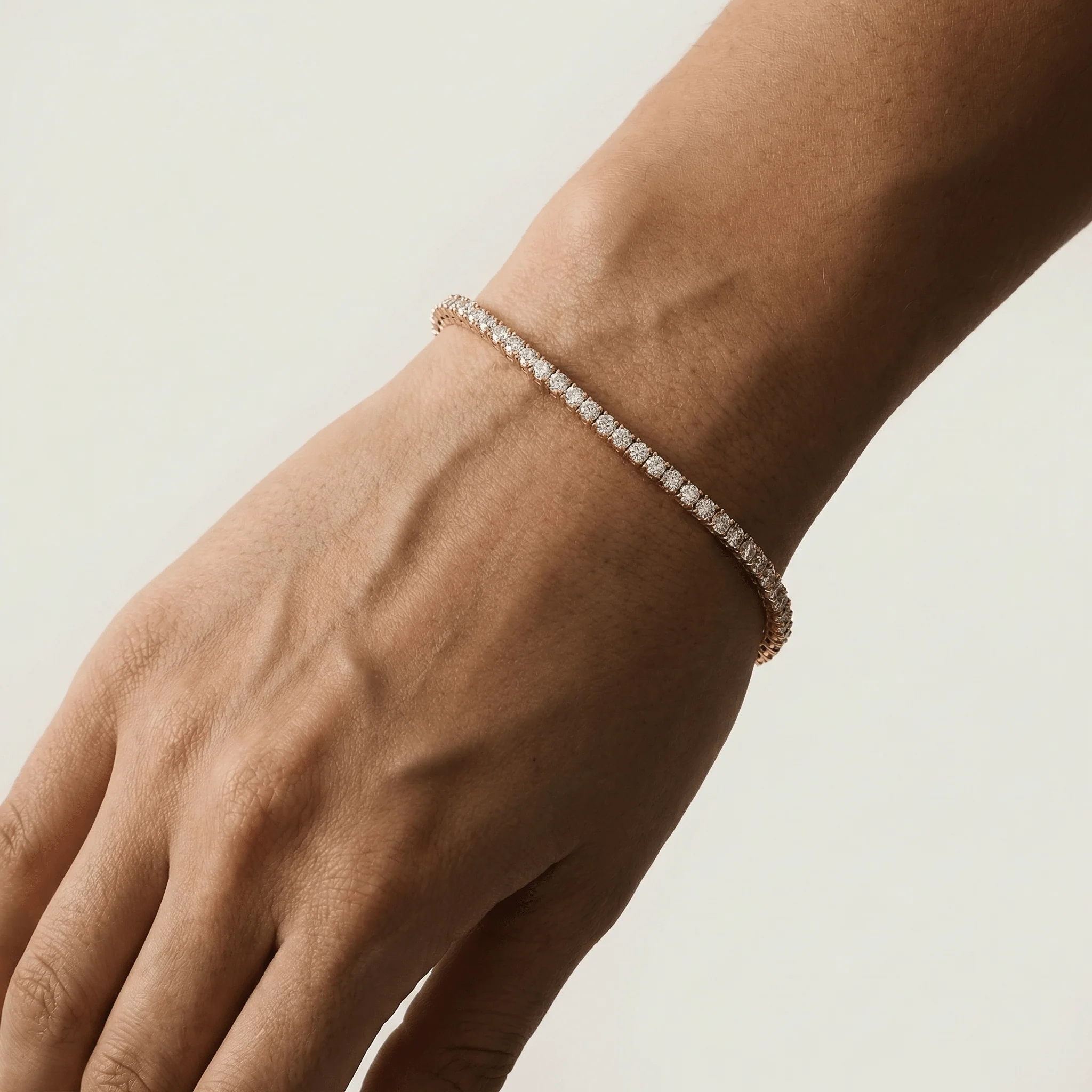 3 CTW Lab-Grown Diamond Tennis Bracelet in 14K Gold/Platinum – Classic & Timeless - Image 9