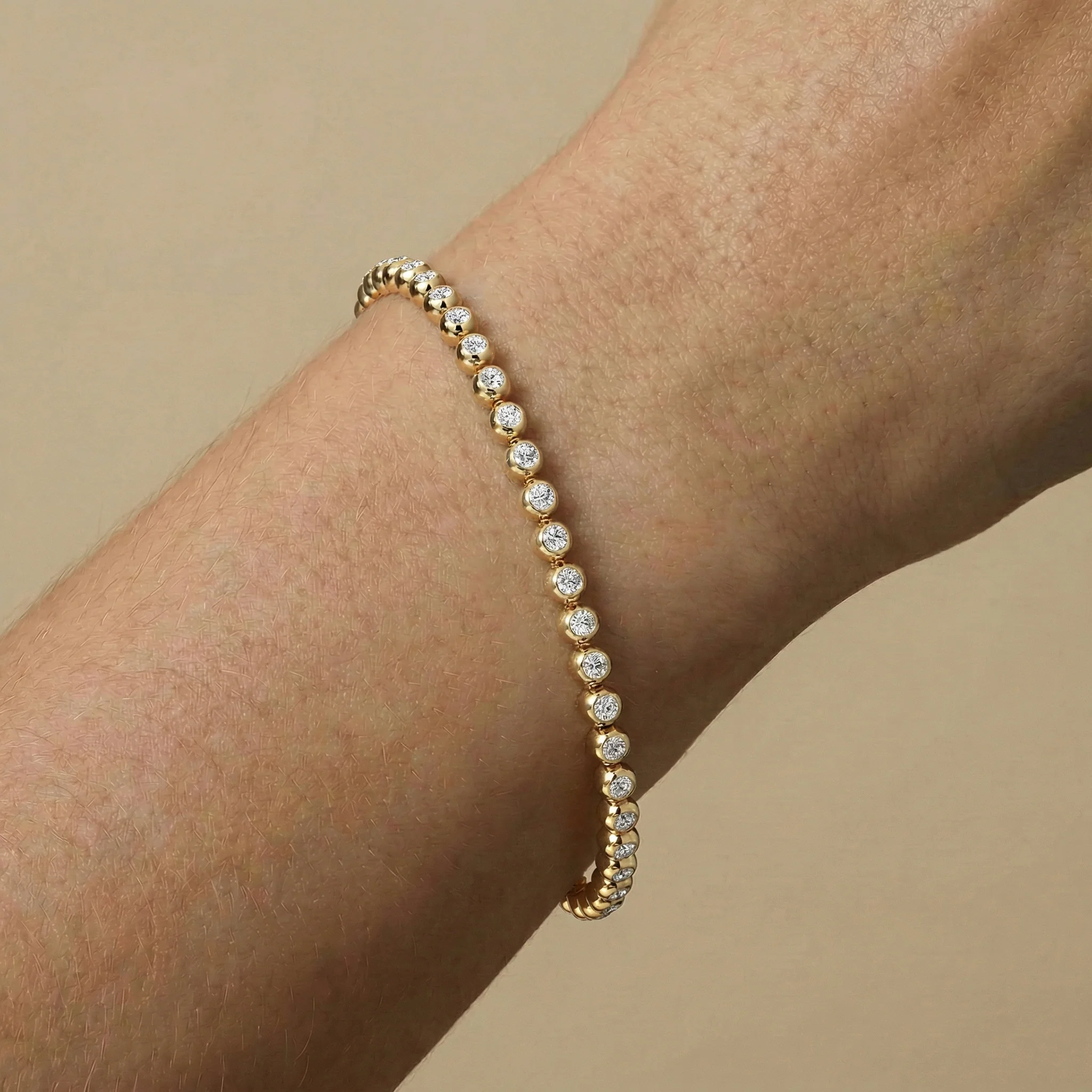 2 CTW Bezel Set Lab-Grown Diamond Tennis Bracelet in Sterling Silver - Image 10