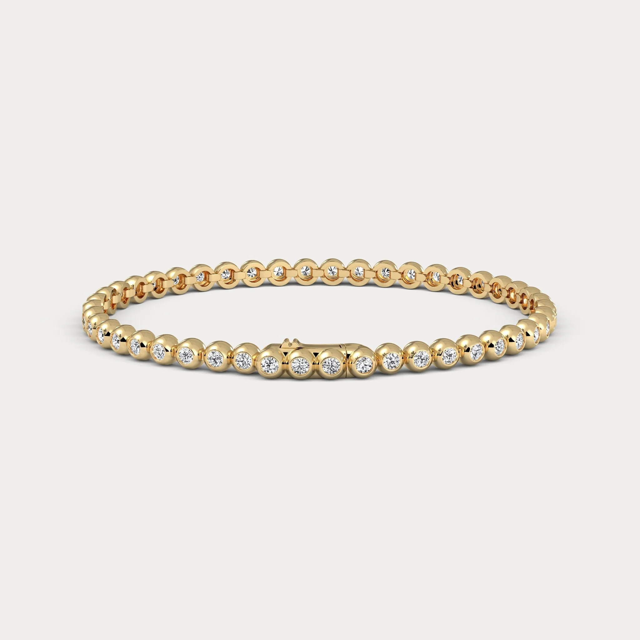 2 CTW Bezel Set Lab-Grown Diamond Tennis Bracelet in Sterling Silver - Image 11