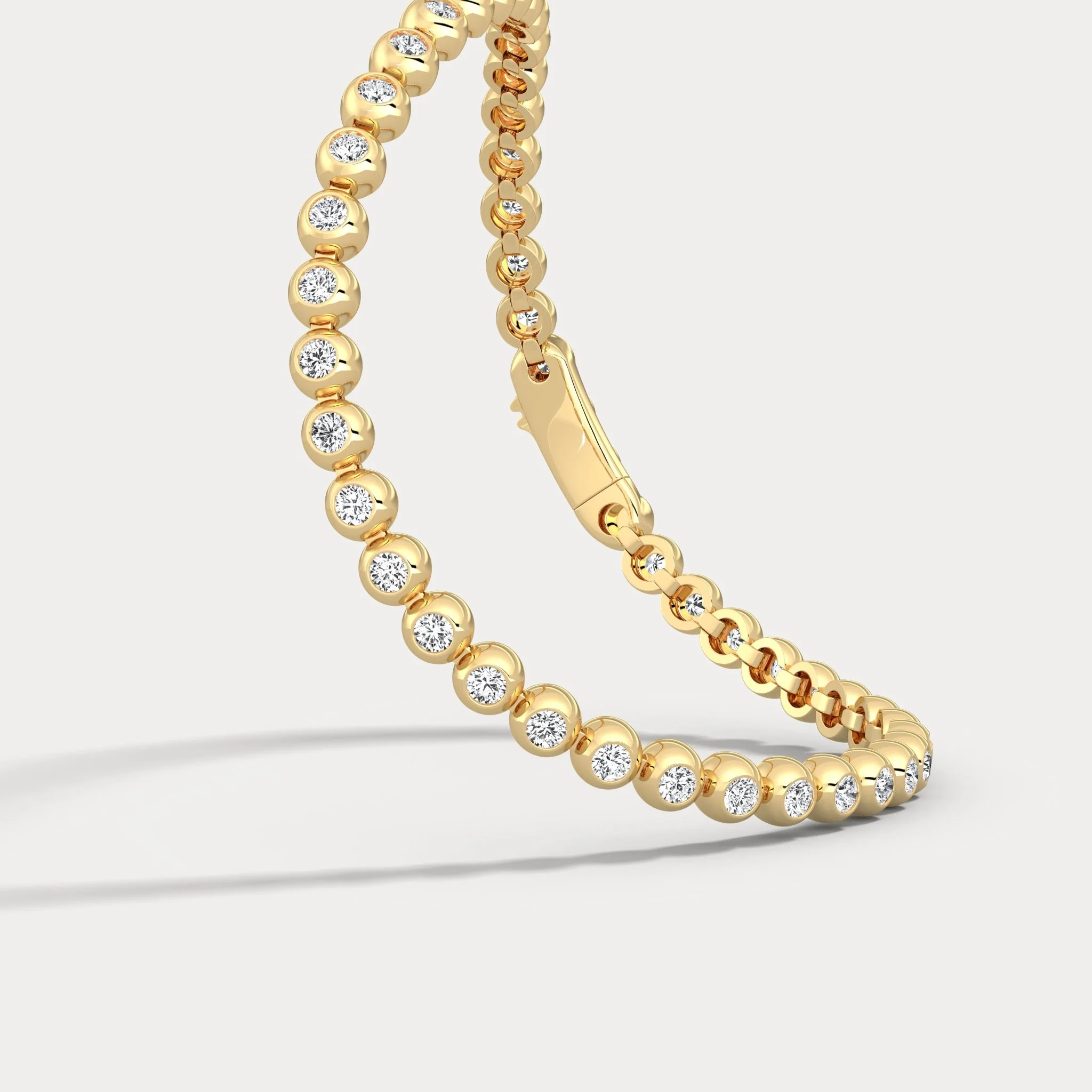 2 CTW Bezel Set Lab-Grown Diamond Tennis Bracelet in Sterling Silver - Image 13