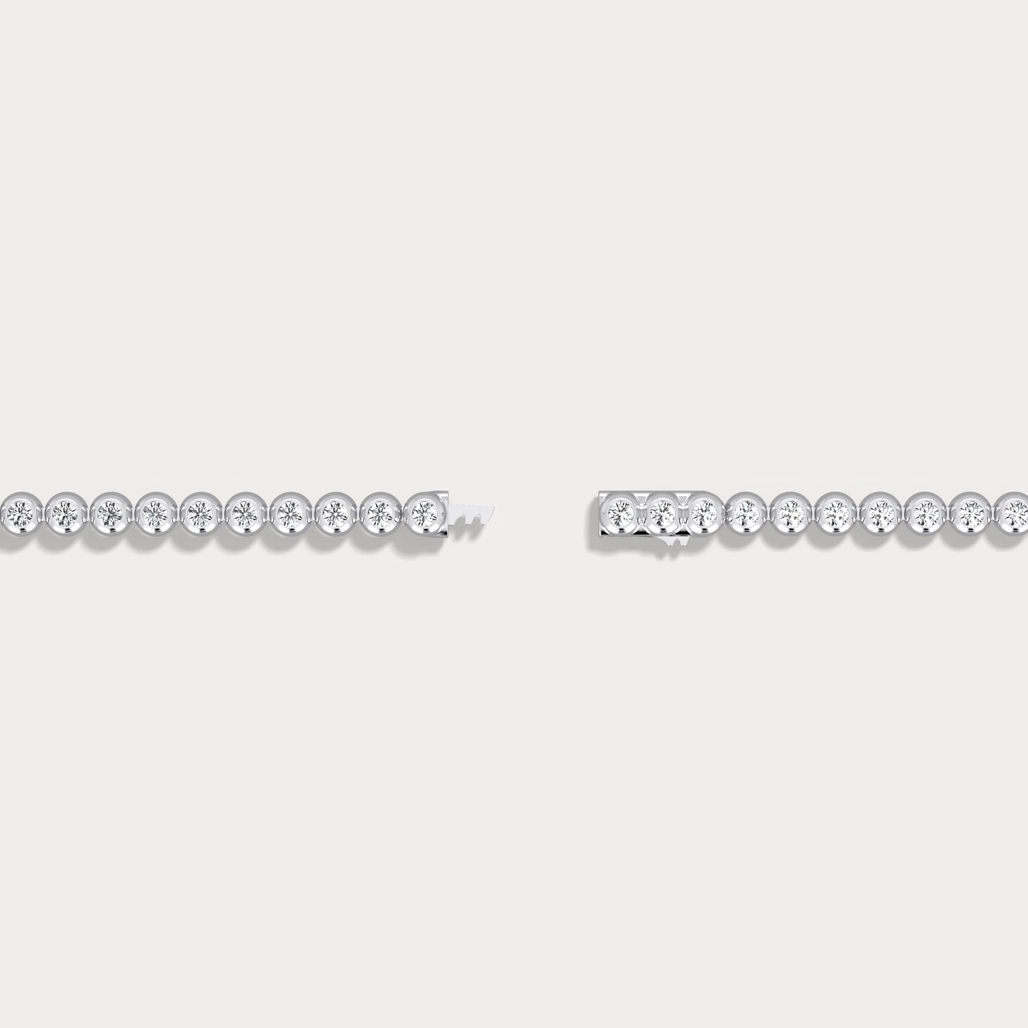 2 CTW Bezel Set Lab-Grown Diamond Tennis Bracelet in Sterling Silver - Image 5