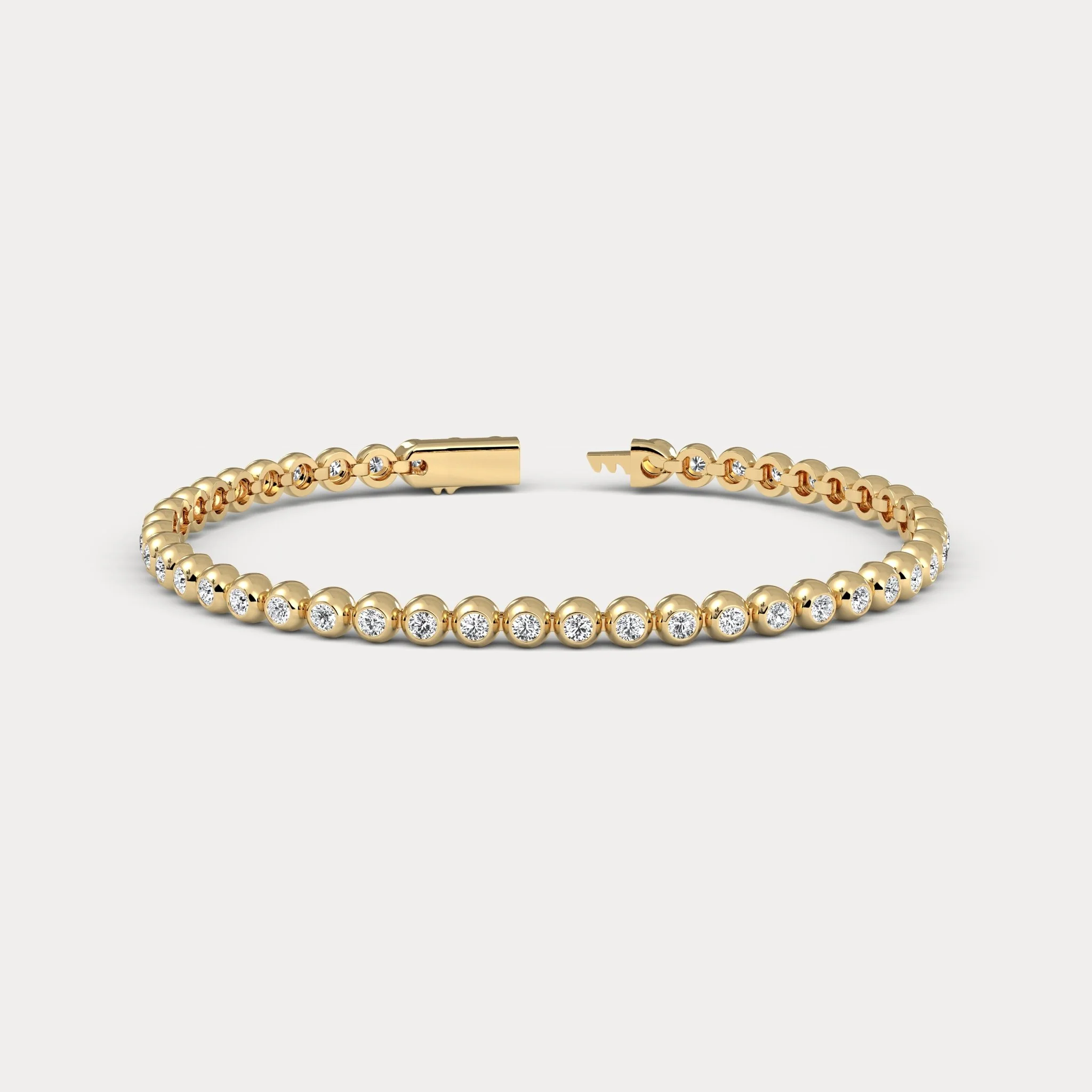 2 CTW Bezel Set Lab-Grown Diamond Tennis Bracelet in Sterling Silver - Image 8