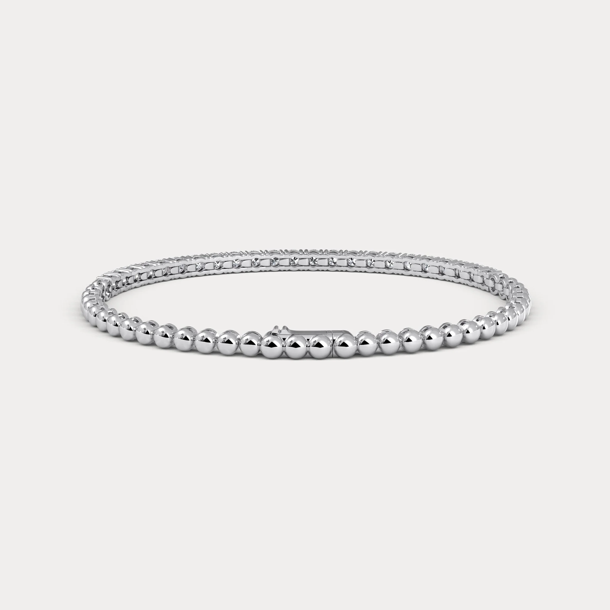 2 CTW Prong Set Lab-Grown Diamond Tennis Bracelet in Sterling Silver - Image 4