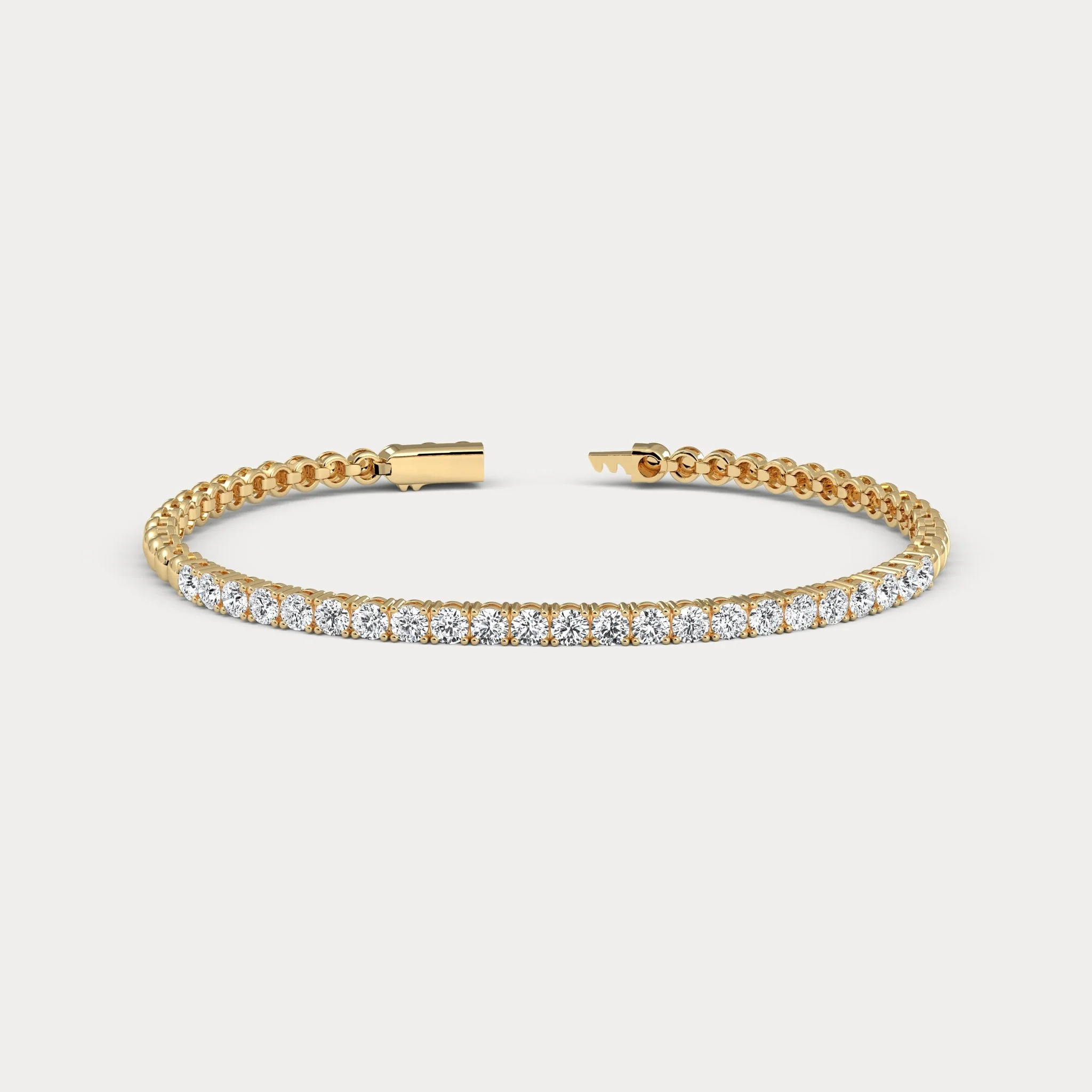 2 CTW Prong Set Lab-Grown Diamond Tennis Bracelet in Sterling Silver - Image 8