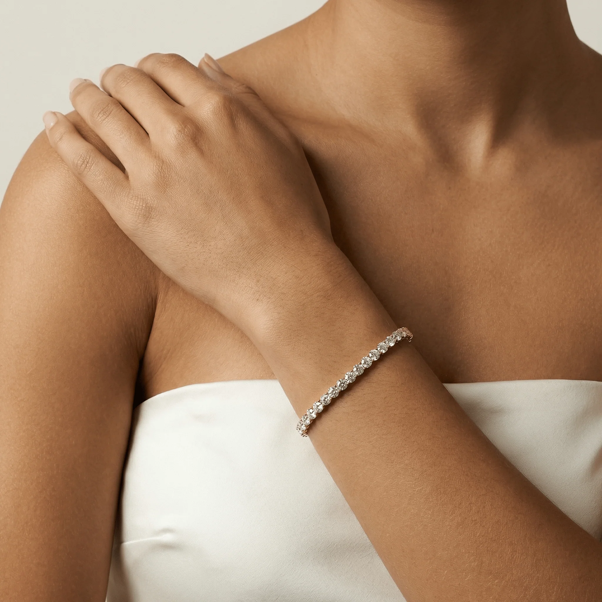 2 CTW Prong Set Lab-Grown Diamond Tennis Bracelet in Sterling Silver - Image 9