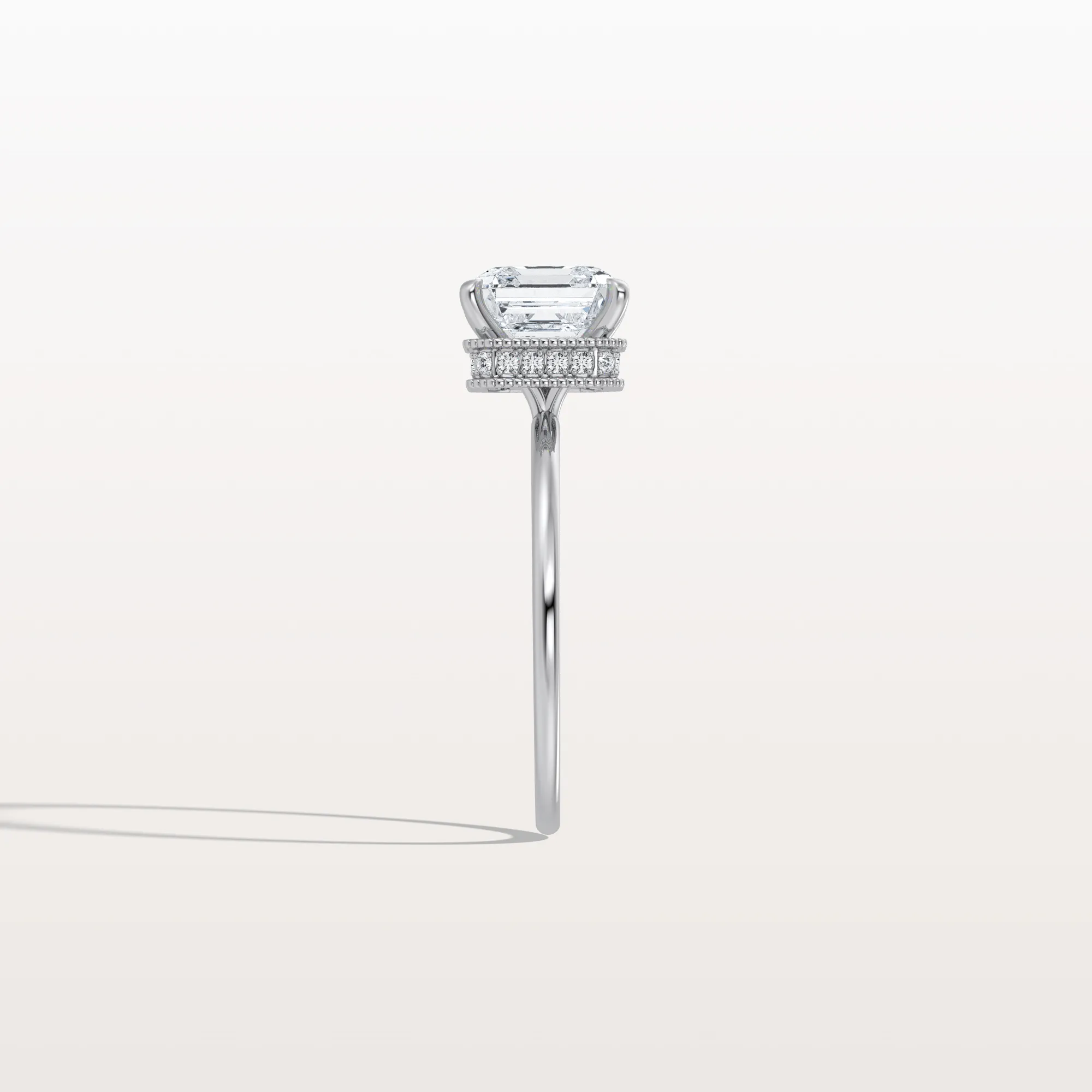 Rhea丨2CT Asscher Cut Lab Grown Diamond Ring With Basket Setting - Image 15