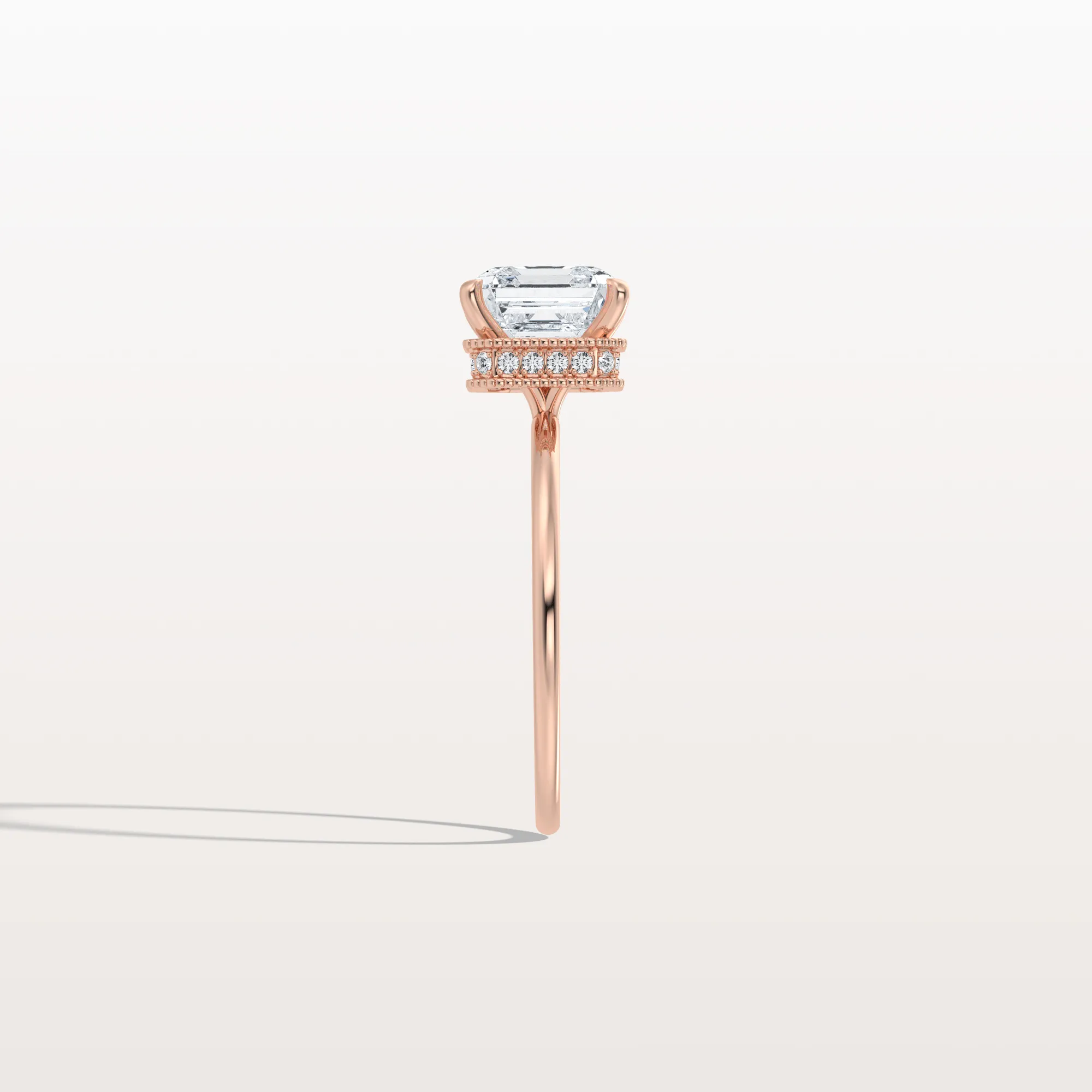 Rhea丨2CT Asscher Cut Lab Grown Diamond Ring With Basket Setting - Image 22