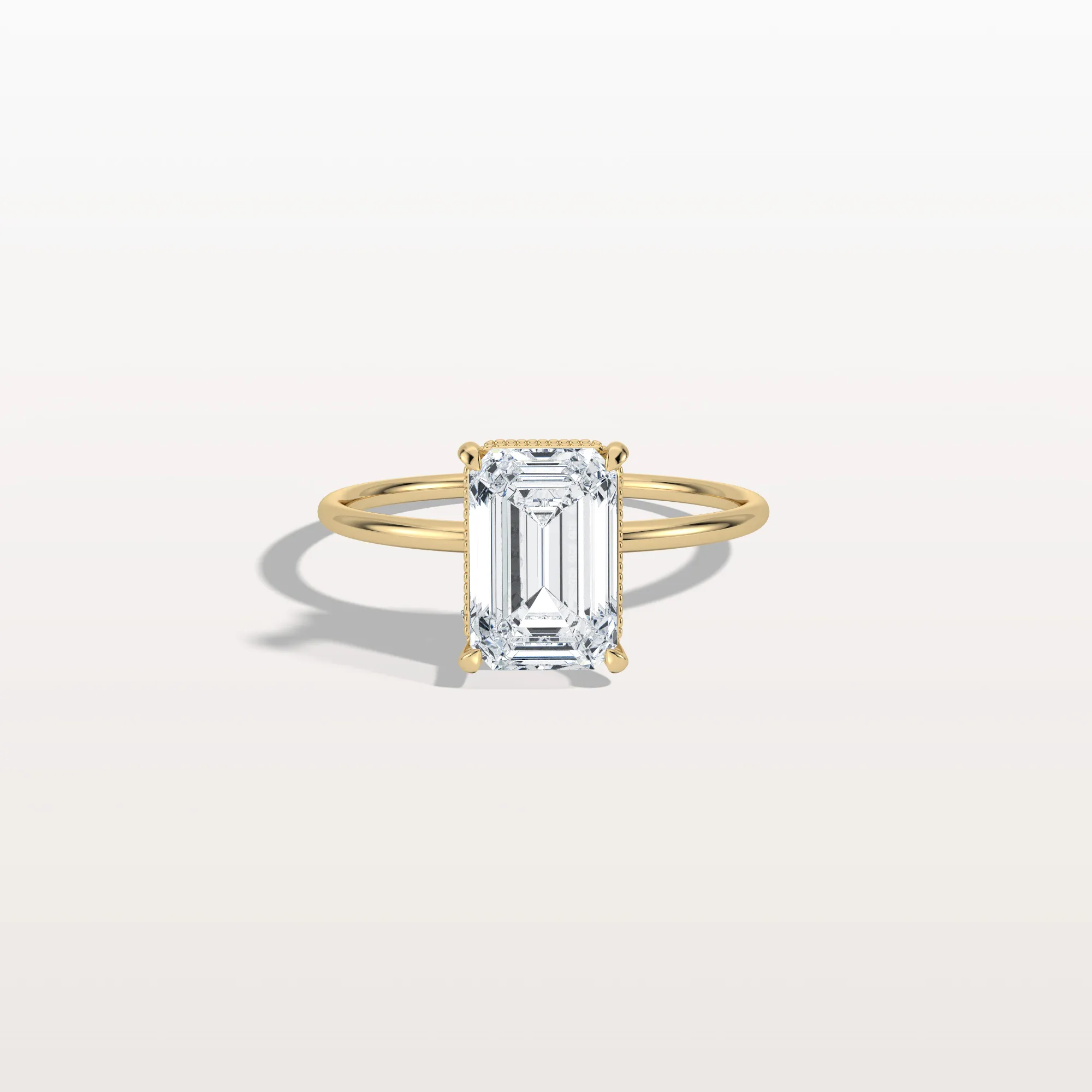 Nova丨2CT Emerald Cut Lab Grown Diamond Engagement Ring