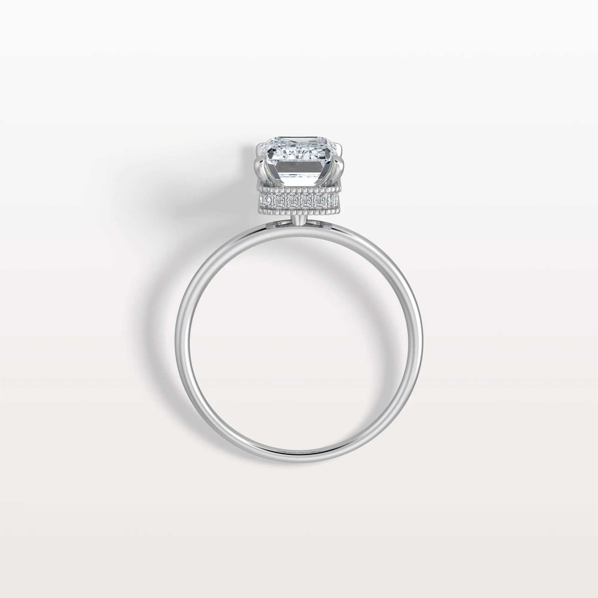 Nova丨2CT Emerald Cut Lab Grown Diamond Engagement Ring - Image 13