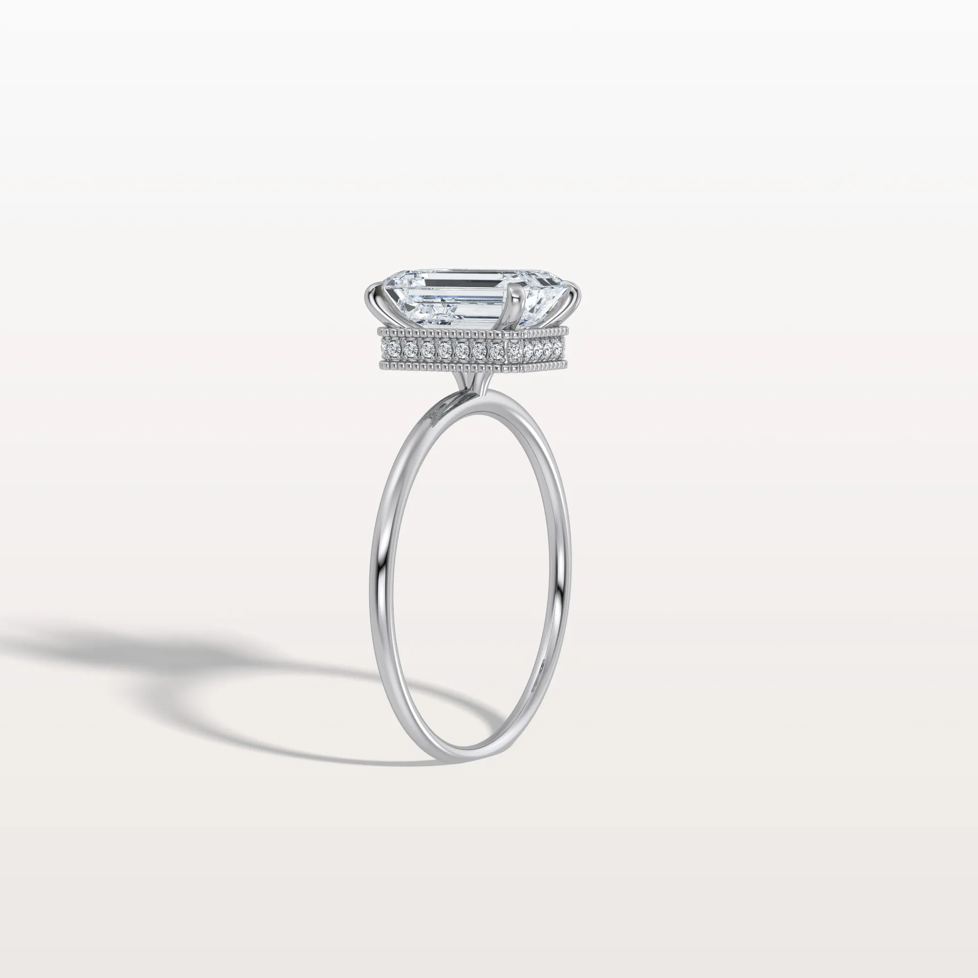 Nova丨2CT Emerald Cut Lab Grown Diamond Engagement Ring - Image 14