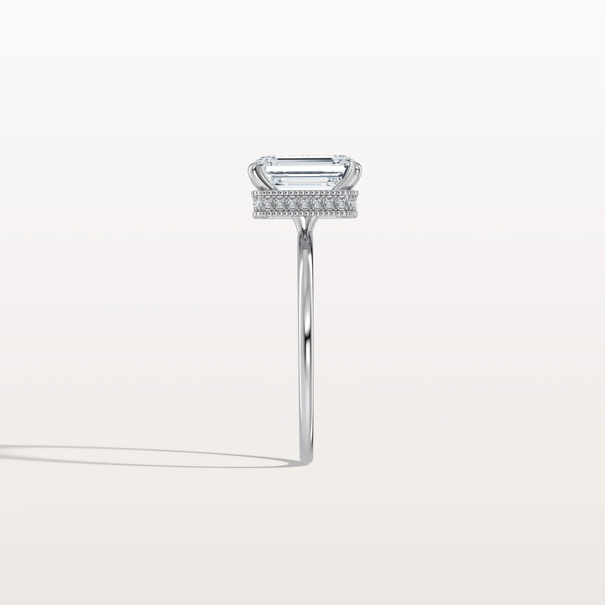 Nova丨2CT Emerald Cut Lab Grown Diamond Engagement Ring - Image 15