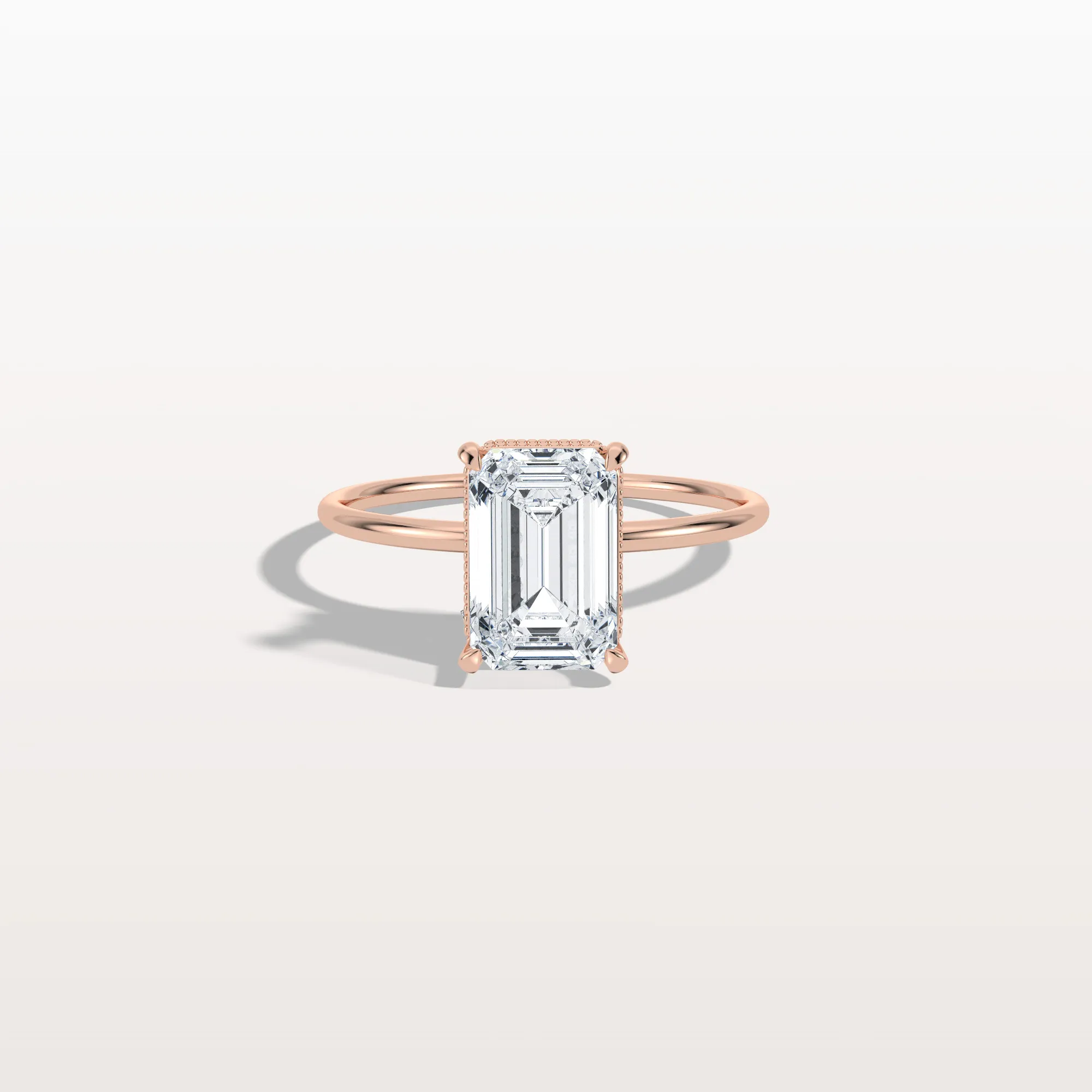 Nova丨2CT Emerald Cut Lab Grown Diamond Engagement Ring - Image 16